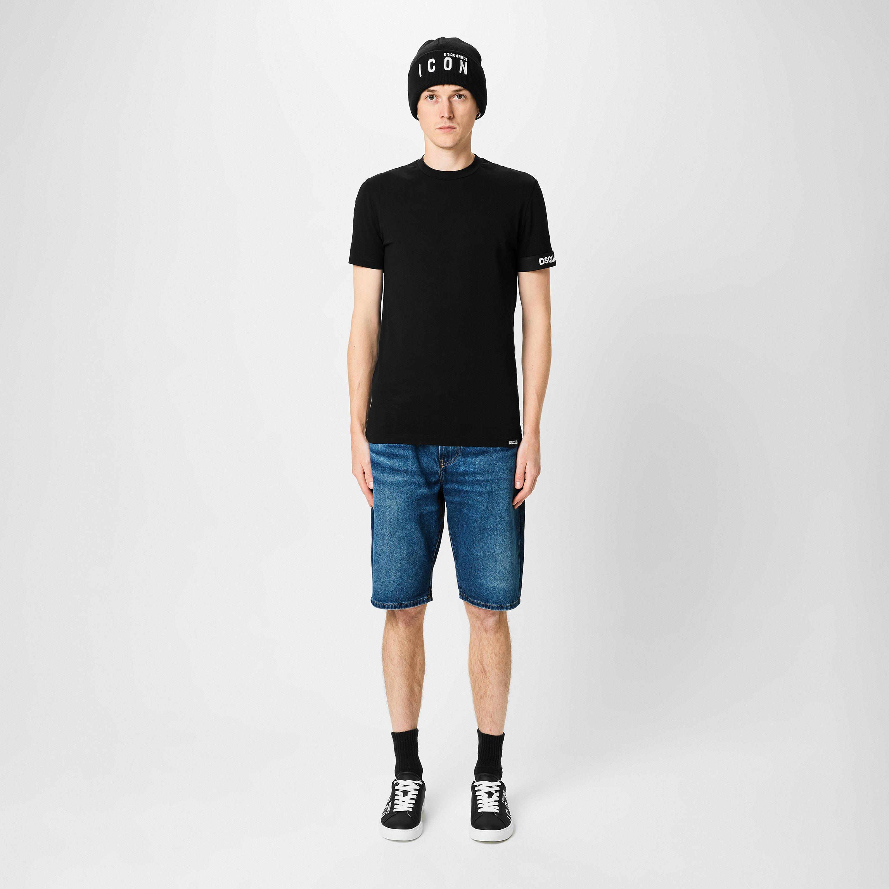 Black - DSquared2 - Logo Band T-Shirt - 6