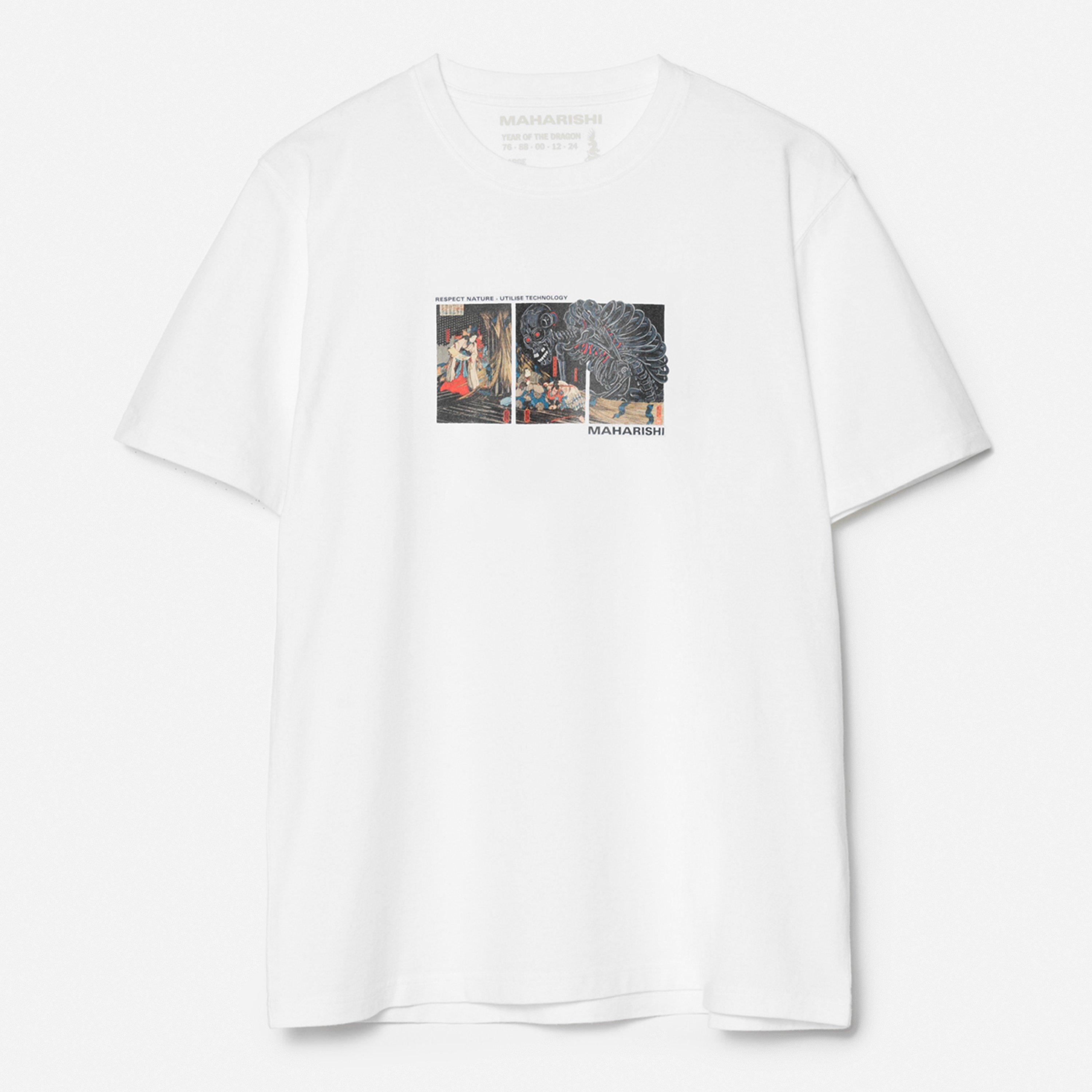 White - Maharishi - Cyber Skeleton T-Shirt - 7