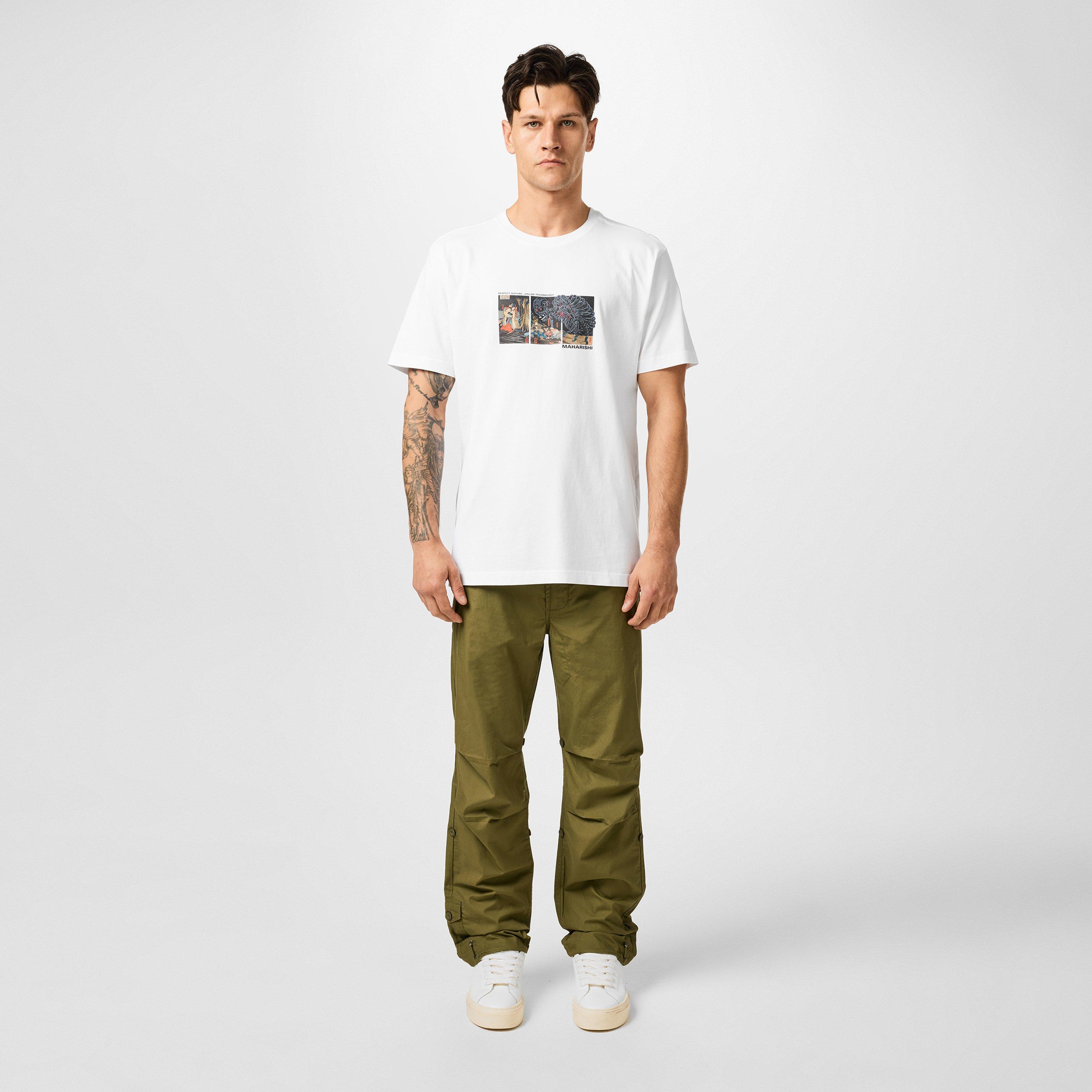 White - Maharishi - Cyber Skeleton T-Shirt - 4