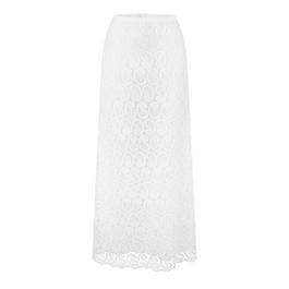 Giambattista Valli Paisley Macrame Lace Skirt