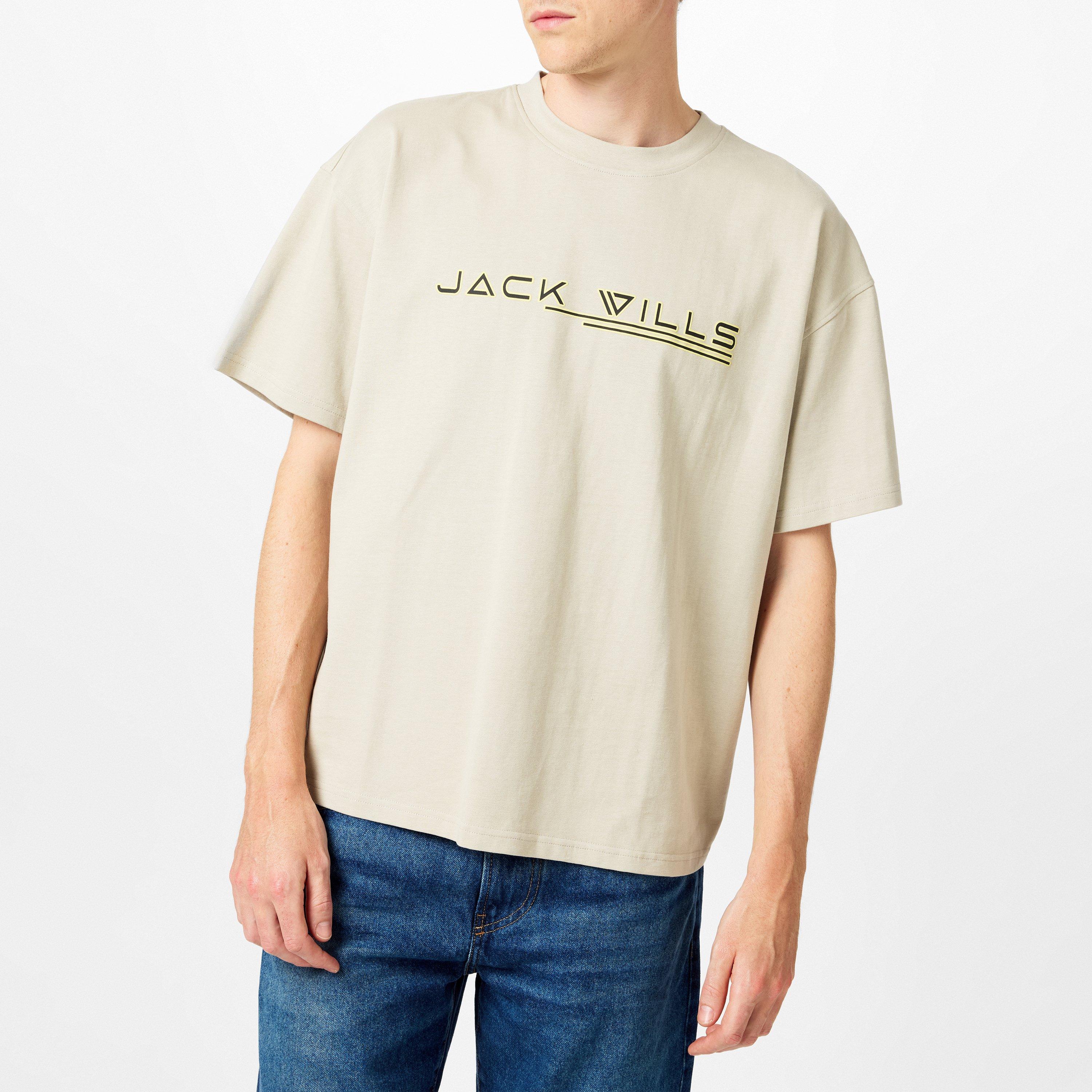 Chalk - Jack Wills - JW Logo Regular Fit T-Shirt - 3