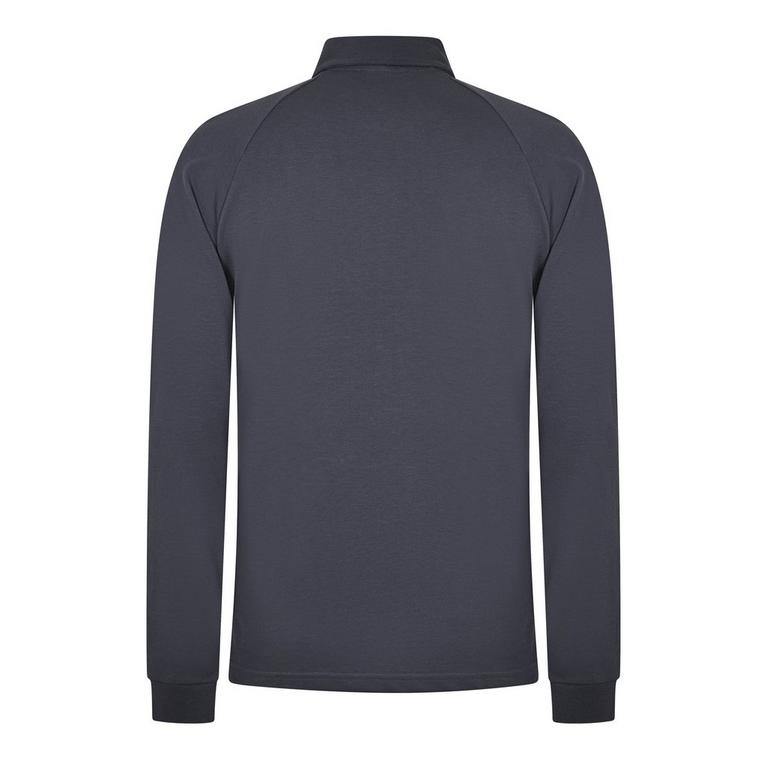 Collection short-zip polo button-front shirt Blu - Reebok - Silver mats polo-shirts caps lighters men - 2