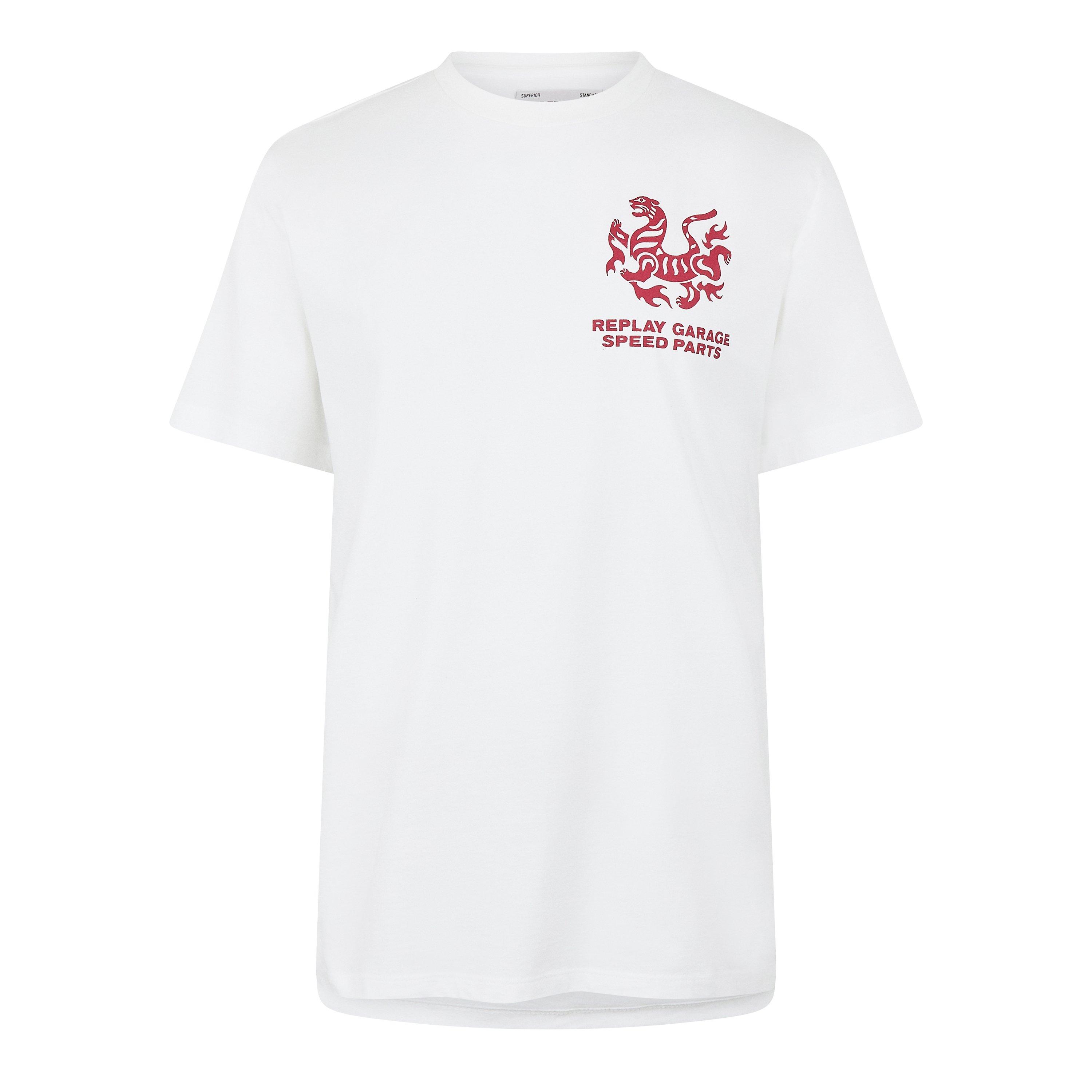 【REPLAY】★Moto Square Logo T-Shir★ Replay | Moto Square Logo | Regular Fit T-Shirts | Cruise