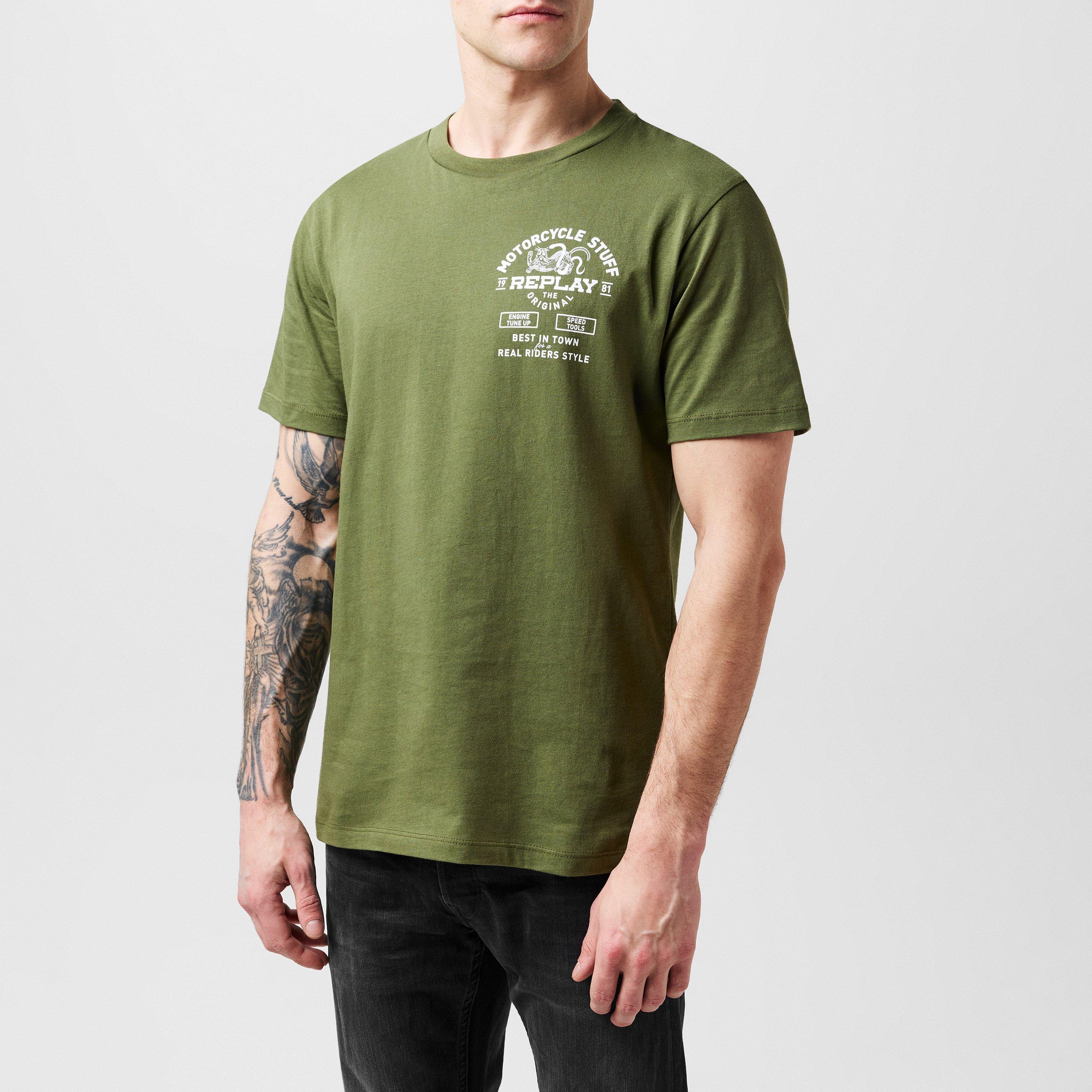 【REPLAY】★Motorcycle Stuff Regular Fit T-Shirt★ Replay | Motorcycle Stuff Regular Fit T-Shirt | Regular Fit
