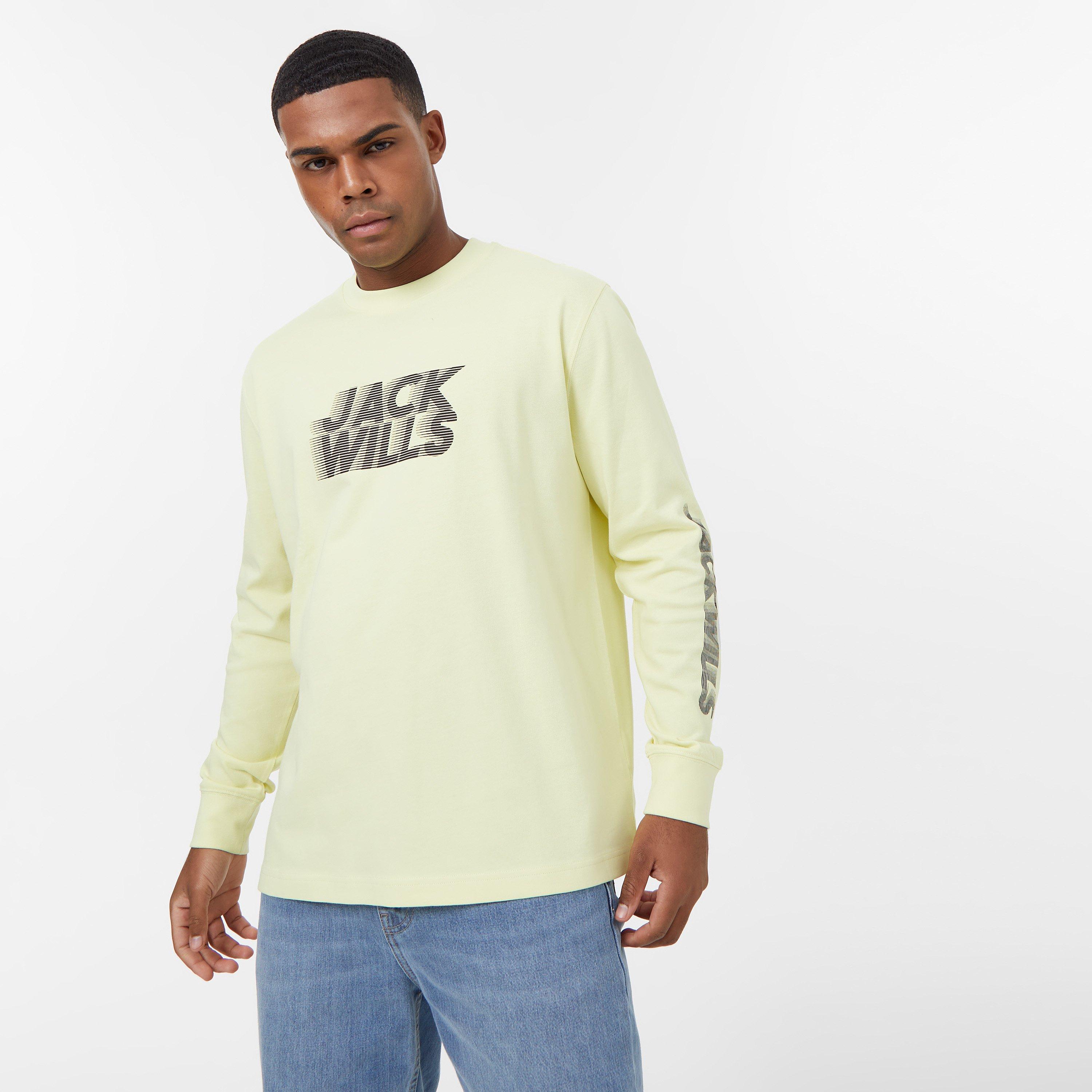 Soft Lime - Jack Wills - Long Sleeve Graphic T-Shirt - 3