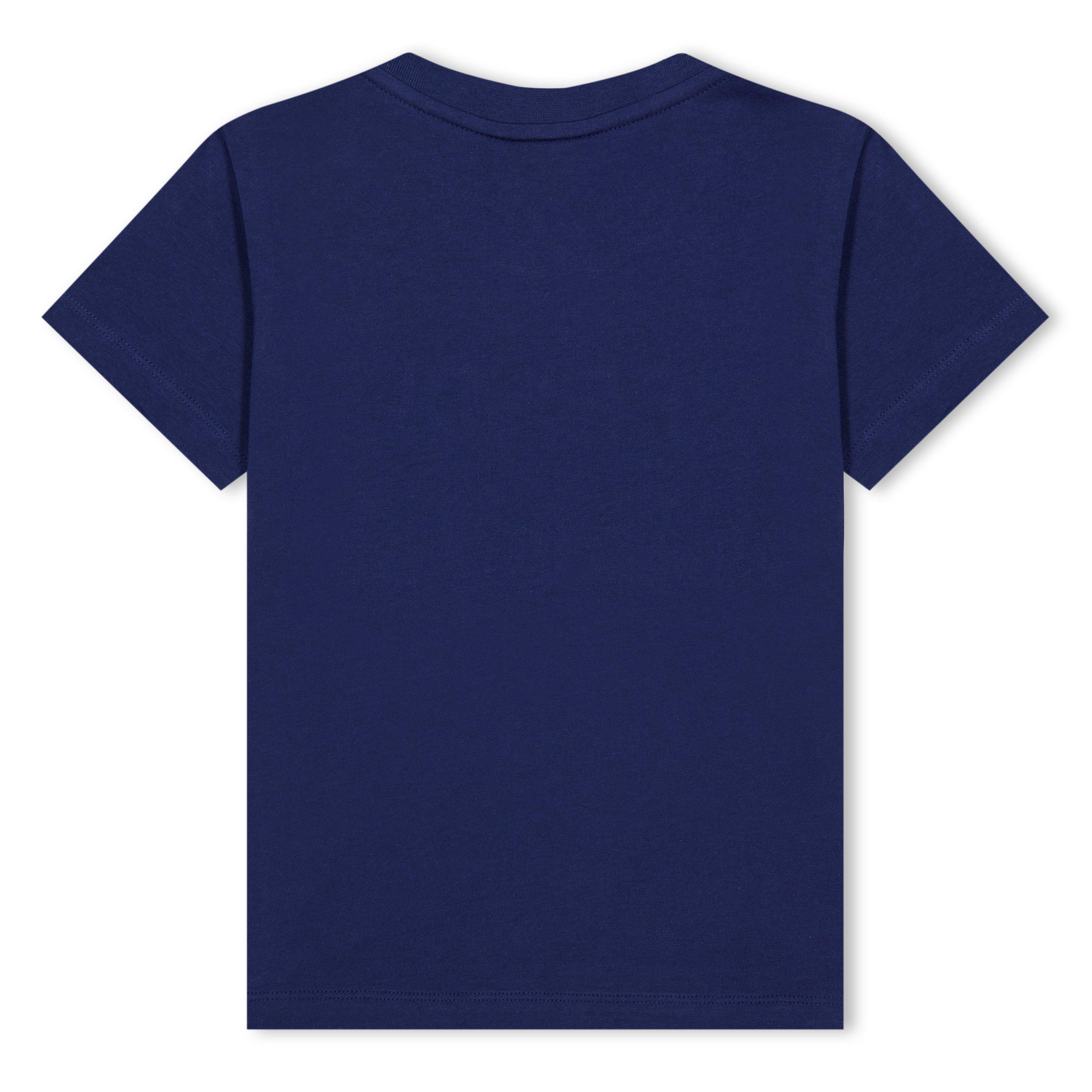 Navy F1I11 - Fendi - Logo T-Shirt Juniors - 2