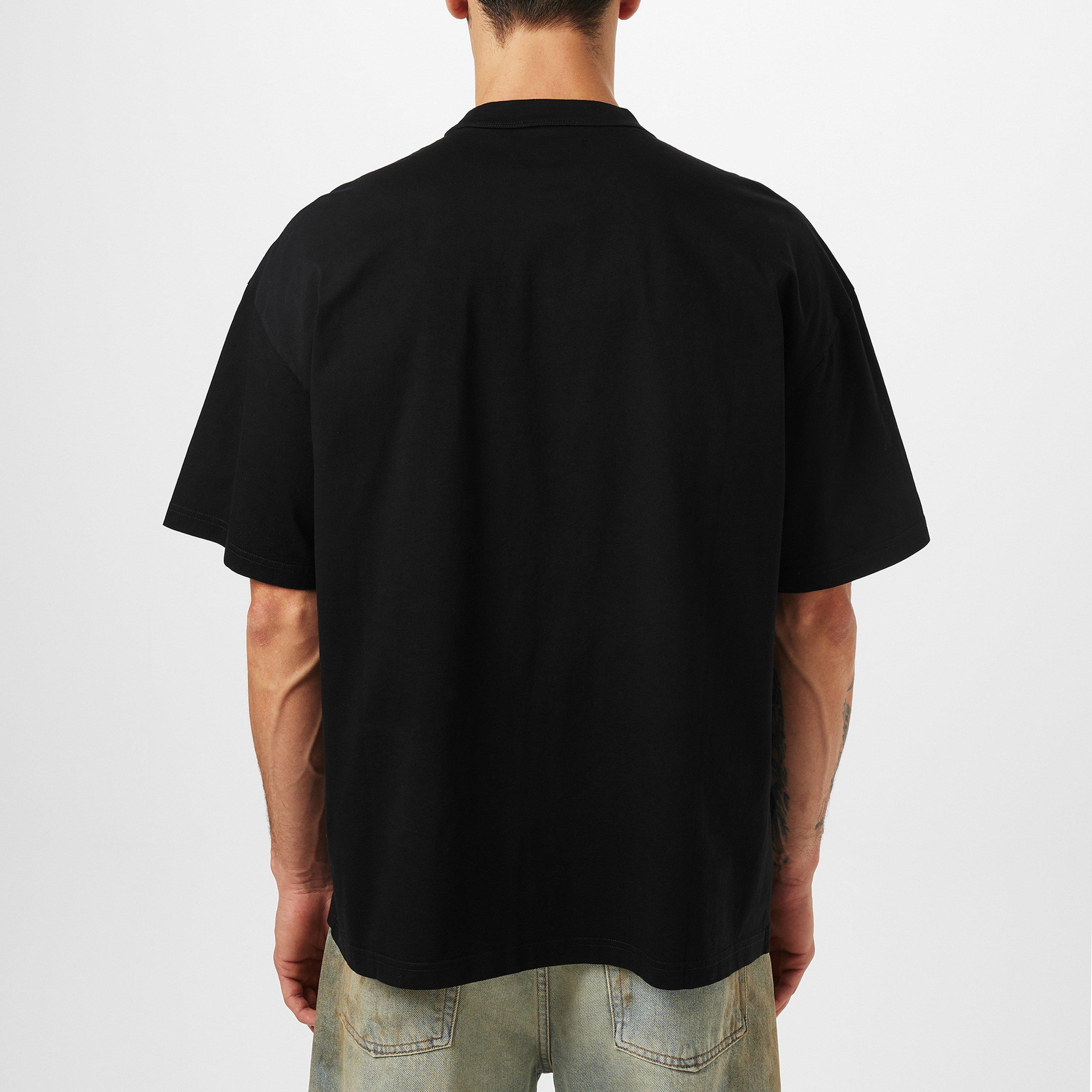 Black - Purple Brand - Men's Oversized T-Shirt - 3