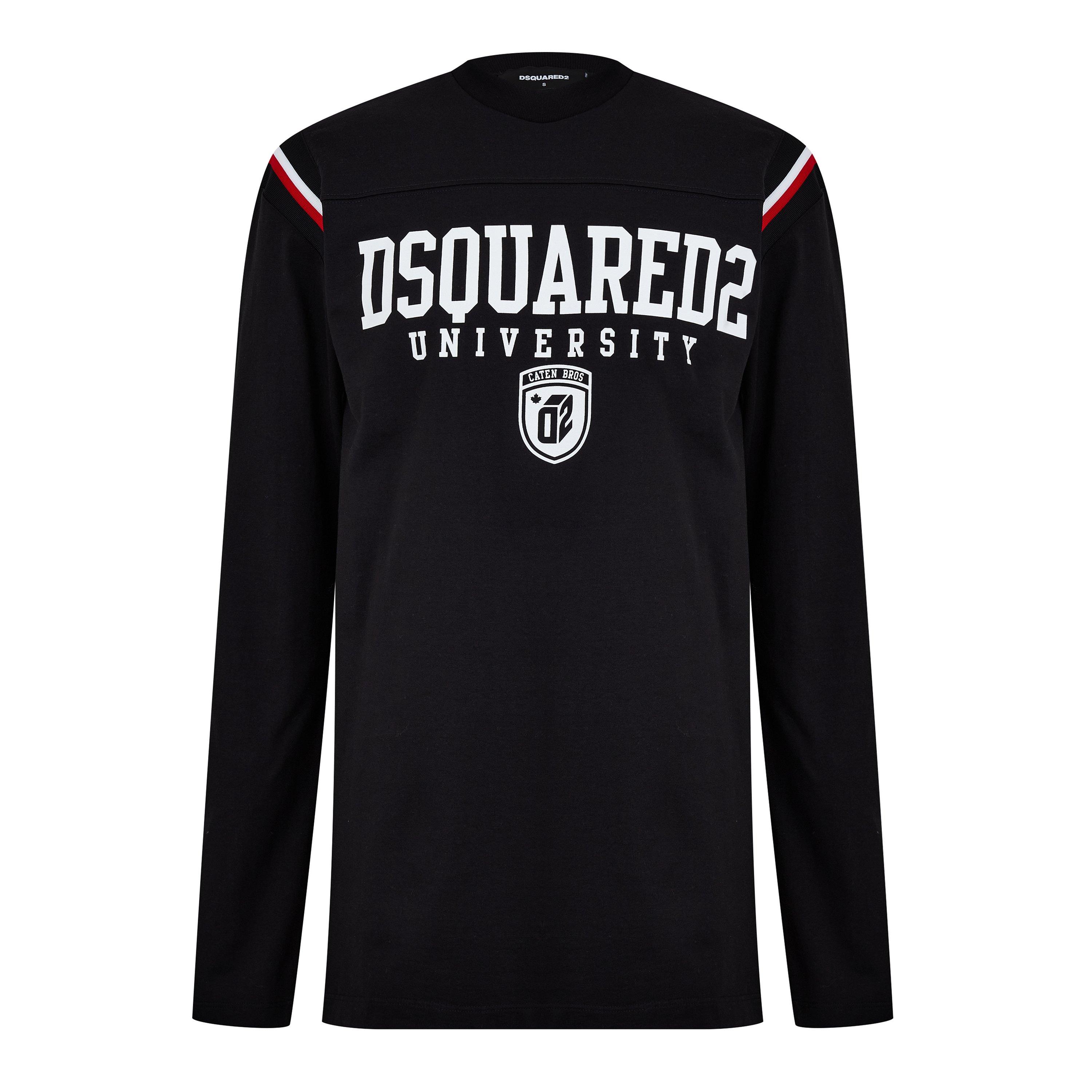 Black - DSquared2 - Varsity Logo T-Shirt - 7