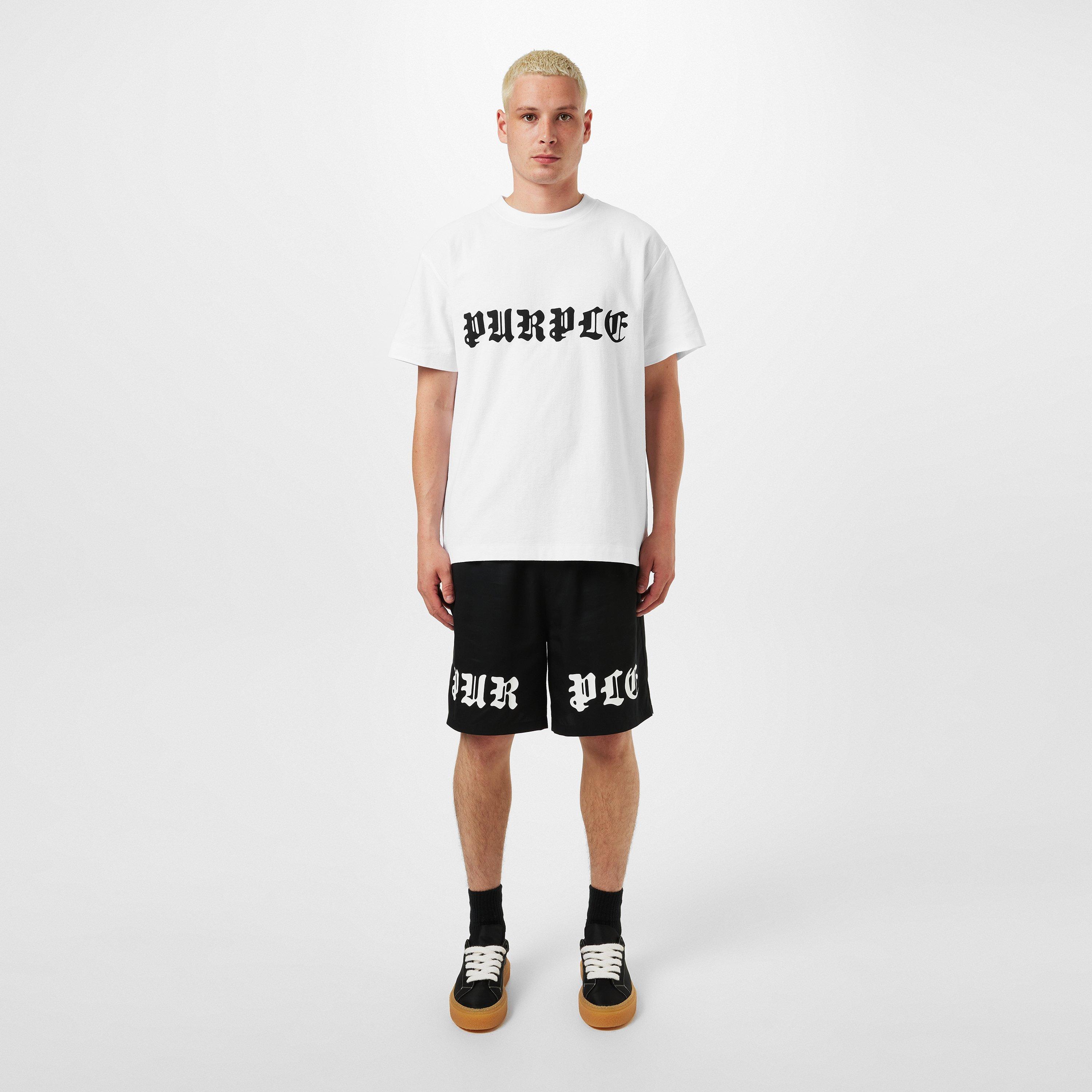 White - Purple Brand - Men's Logo Regular Fit T-Shirt - 4