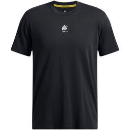 Under Armour UA Curry Logo Heavyweight T Shirt Mens