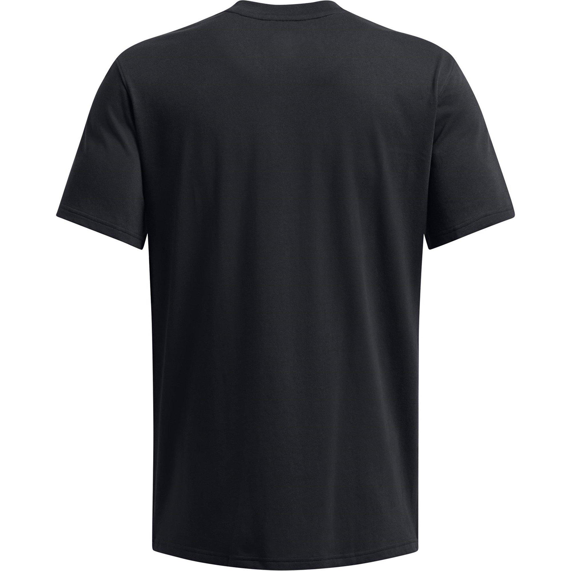 Black/White - Under Armour - Curry Logo Heavyweight T-Shirt Mens - 2