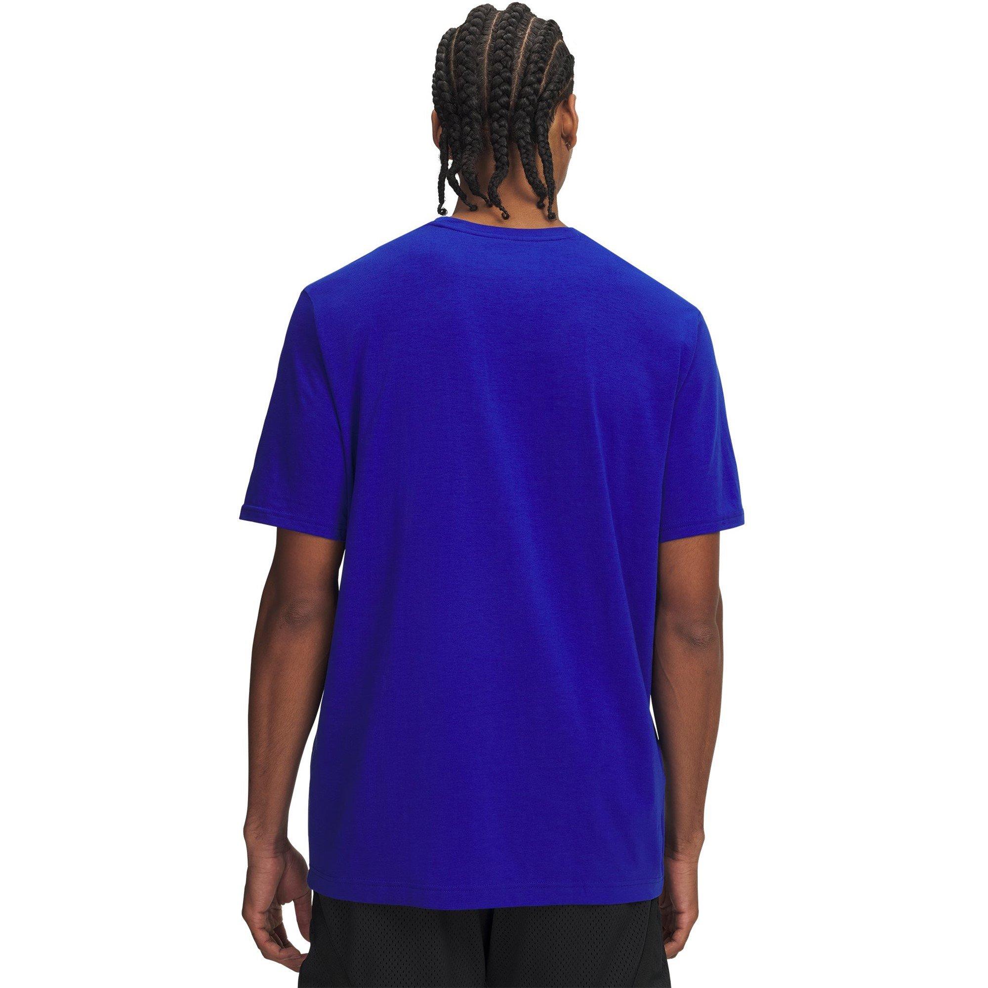 Blau/Weiß/Gelb - Under Armour - Curry Logo Trend T-Shirt Mens - 4