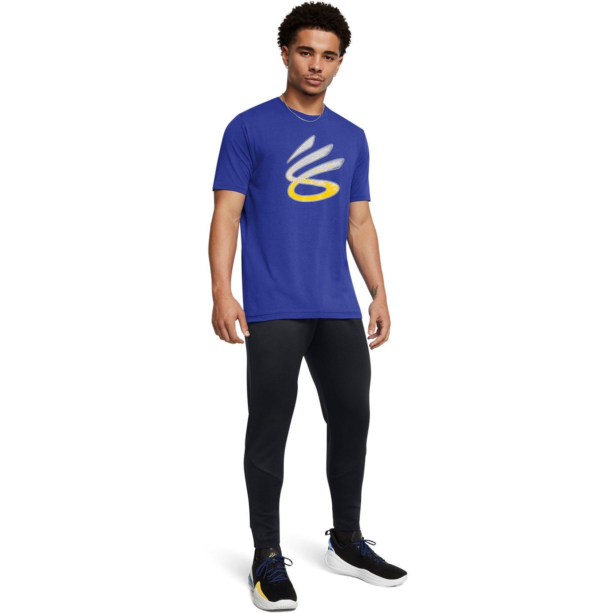 Blau/Weiß/Gelb - Under Armour - Curry Logo Trend T-Shirt Mens - 7