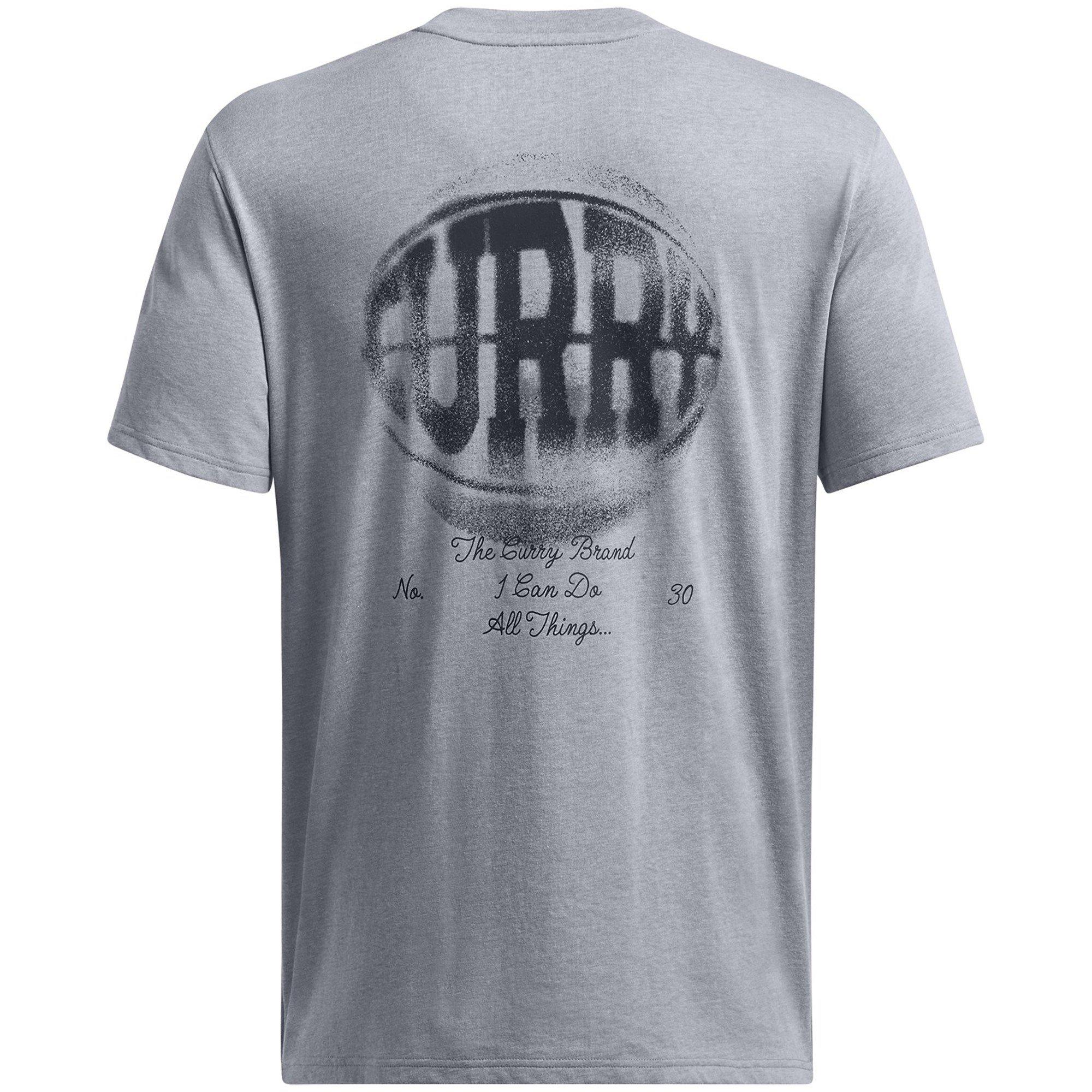 Grey/Black - Under Armour - Curry HW Verbiage 2 T-Shirt Adults - 6