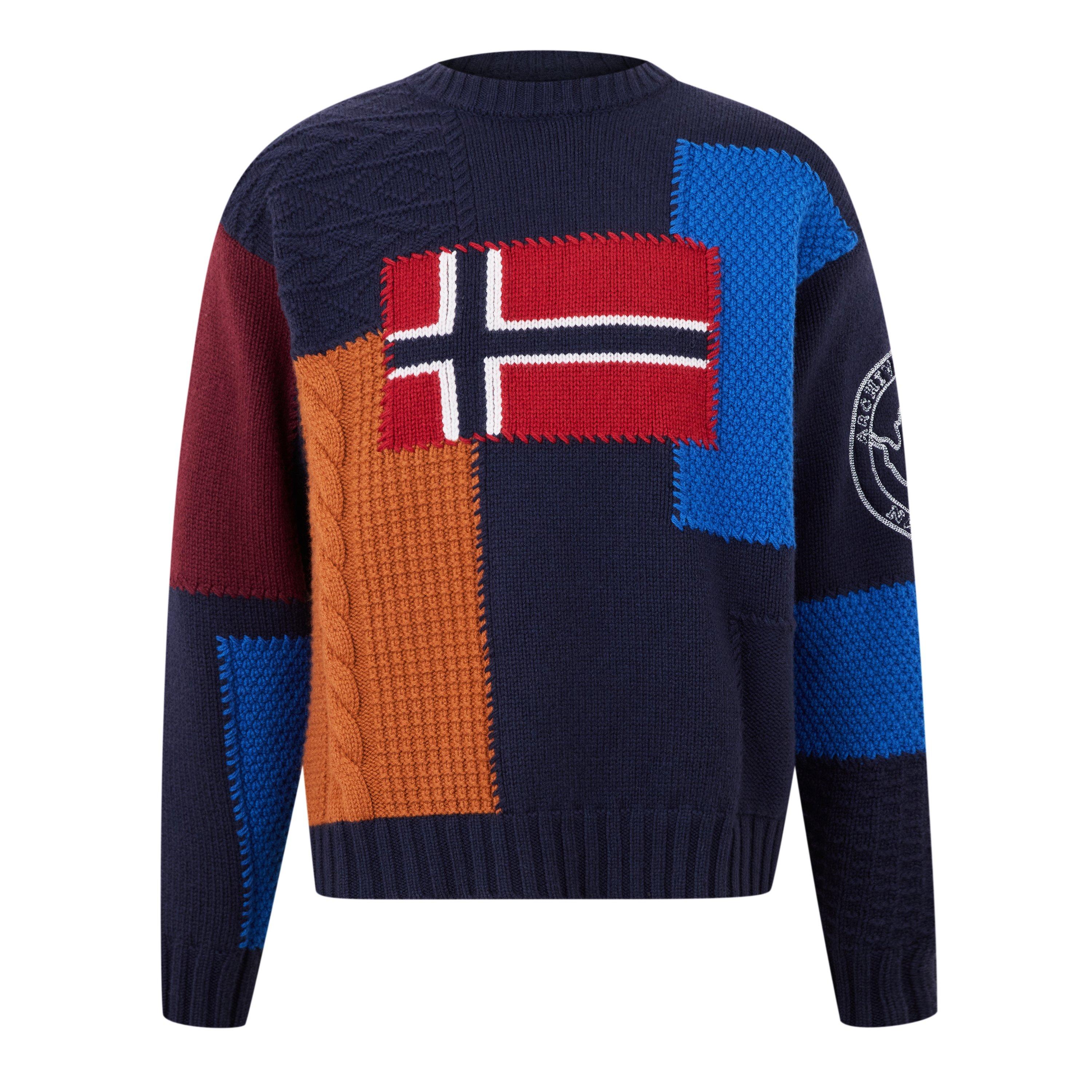Blue MP1 - Napapijri - Patchwork Sweater - 5
