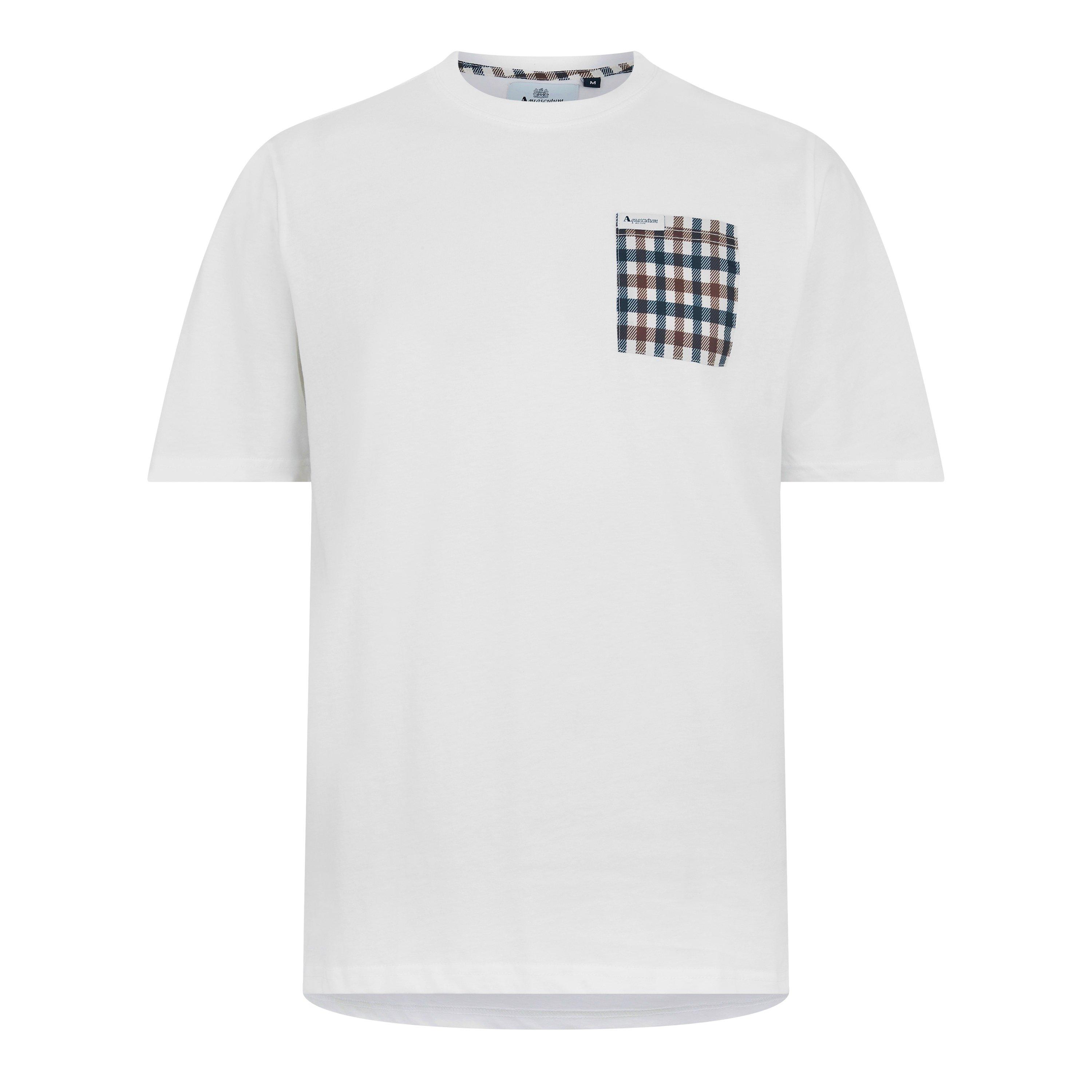 White/Check - Aquascutum - Checked T-Shirt - 1