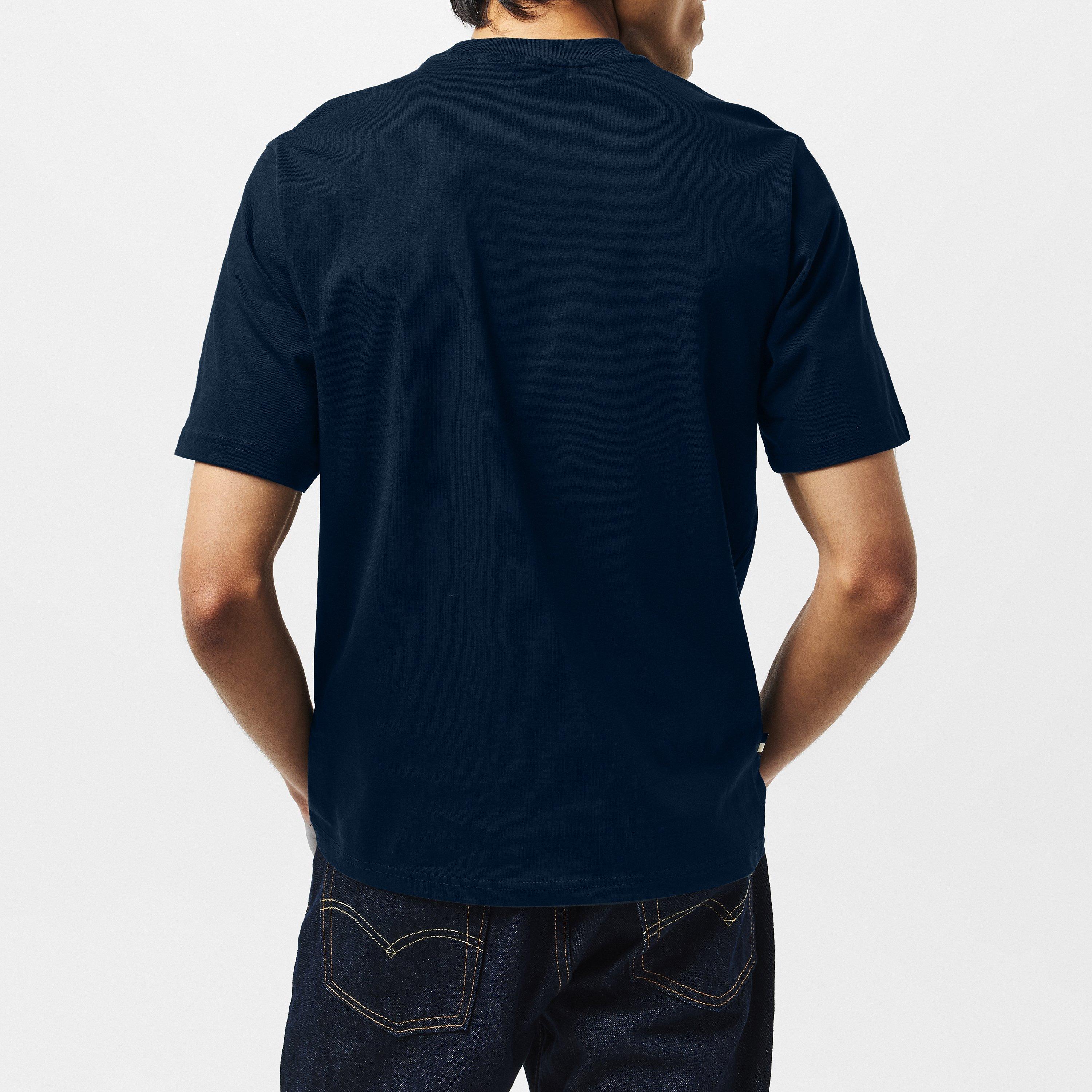 Navy/Check - Aquascutum - Checked T-Shirt - 4