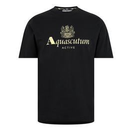 Aquascutum Active Big Logo T Shirt