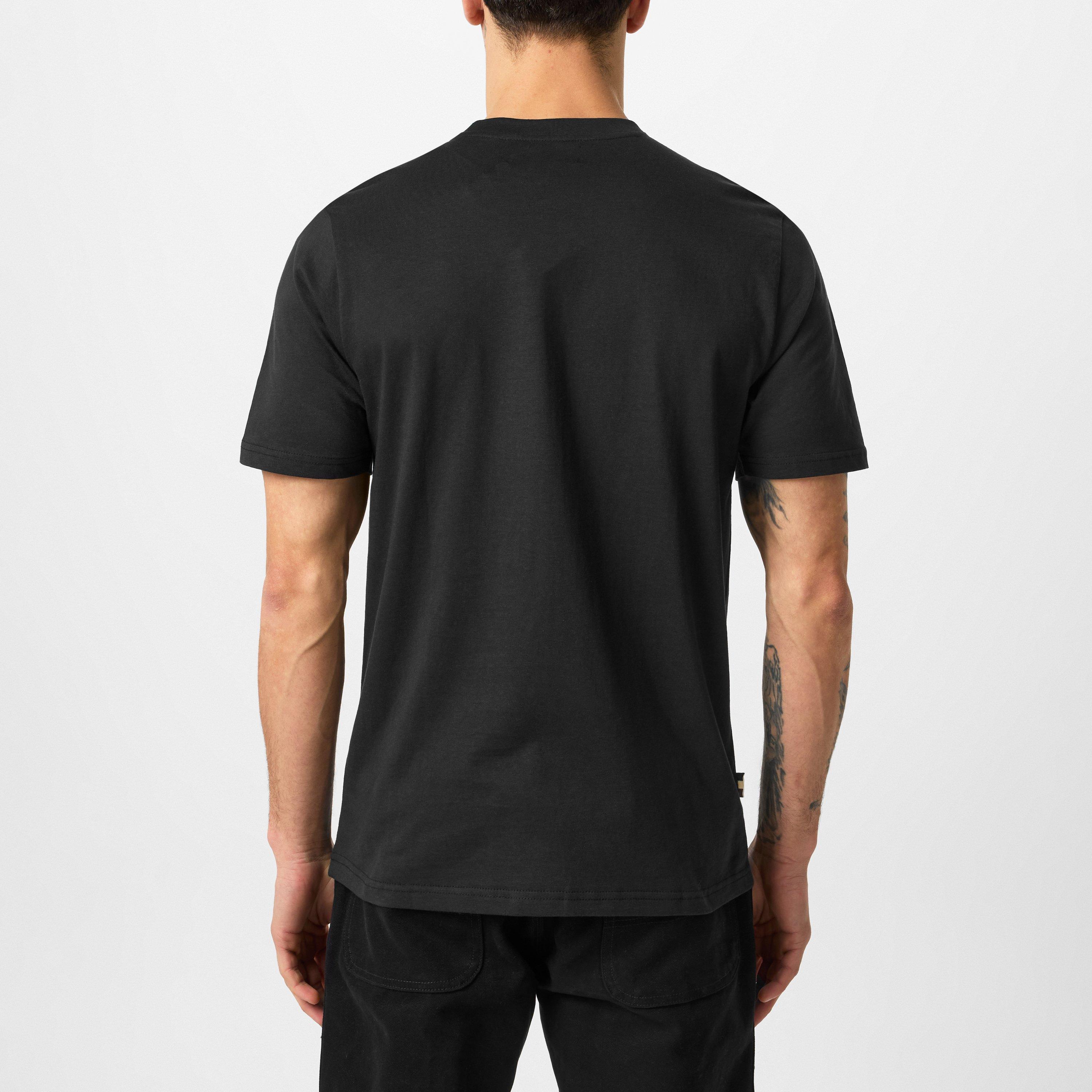 Black - Aquascutum - Active Big Logo T-Shirt - 4