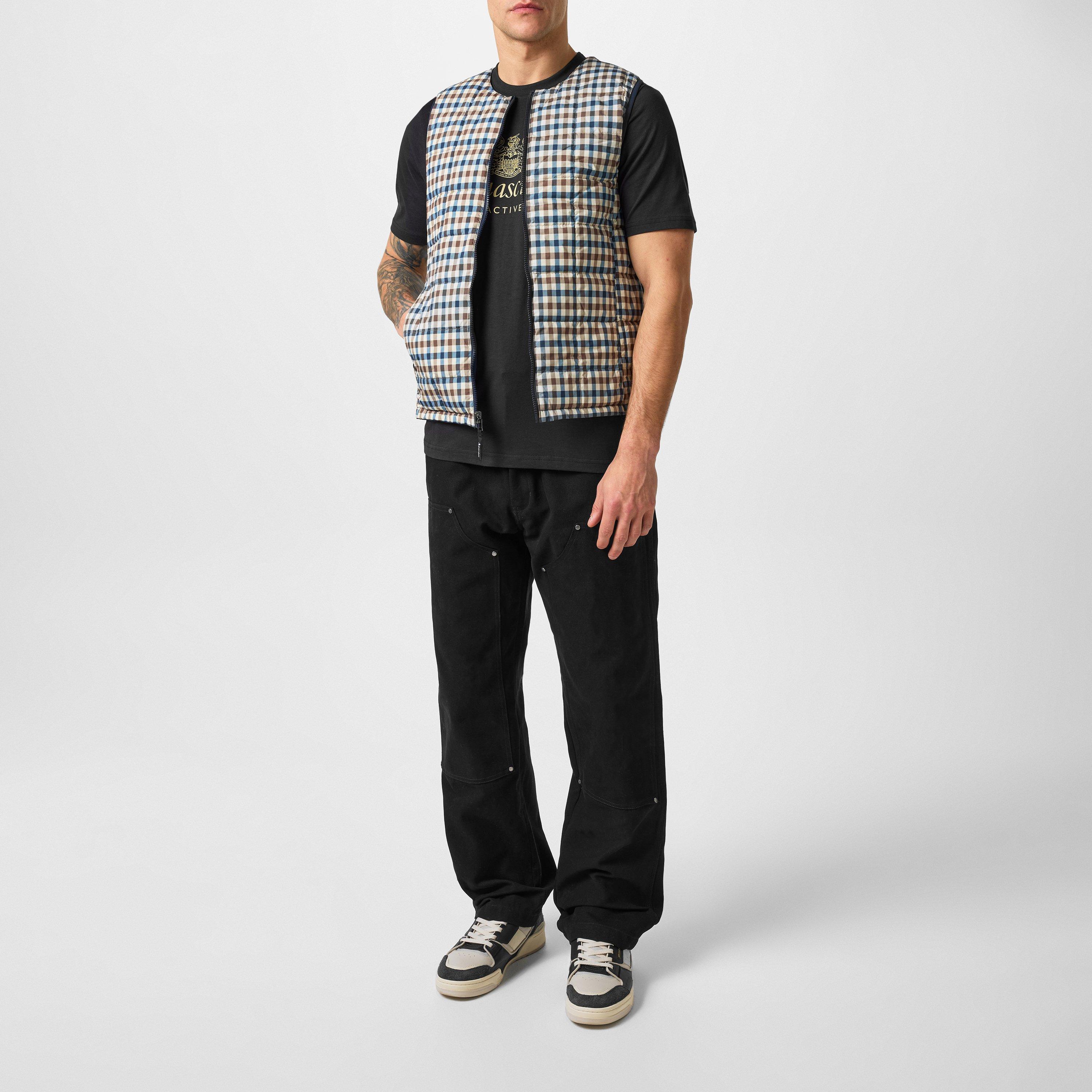 Black - Aquascutum - Active Big Logo T-Shirt - 6