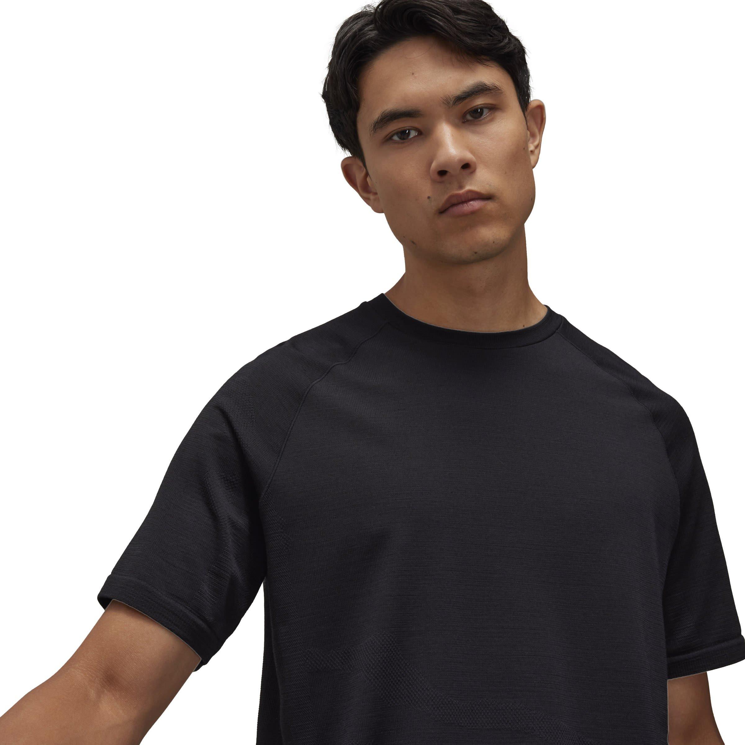 Black - Y3 - Unisex Adults Short-Sleeve Running Regular Fit T-Shirt - 5