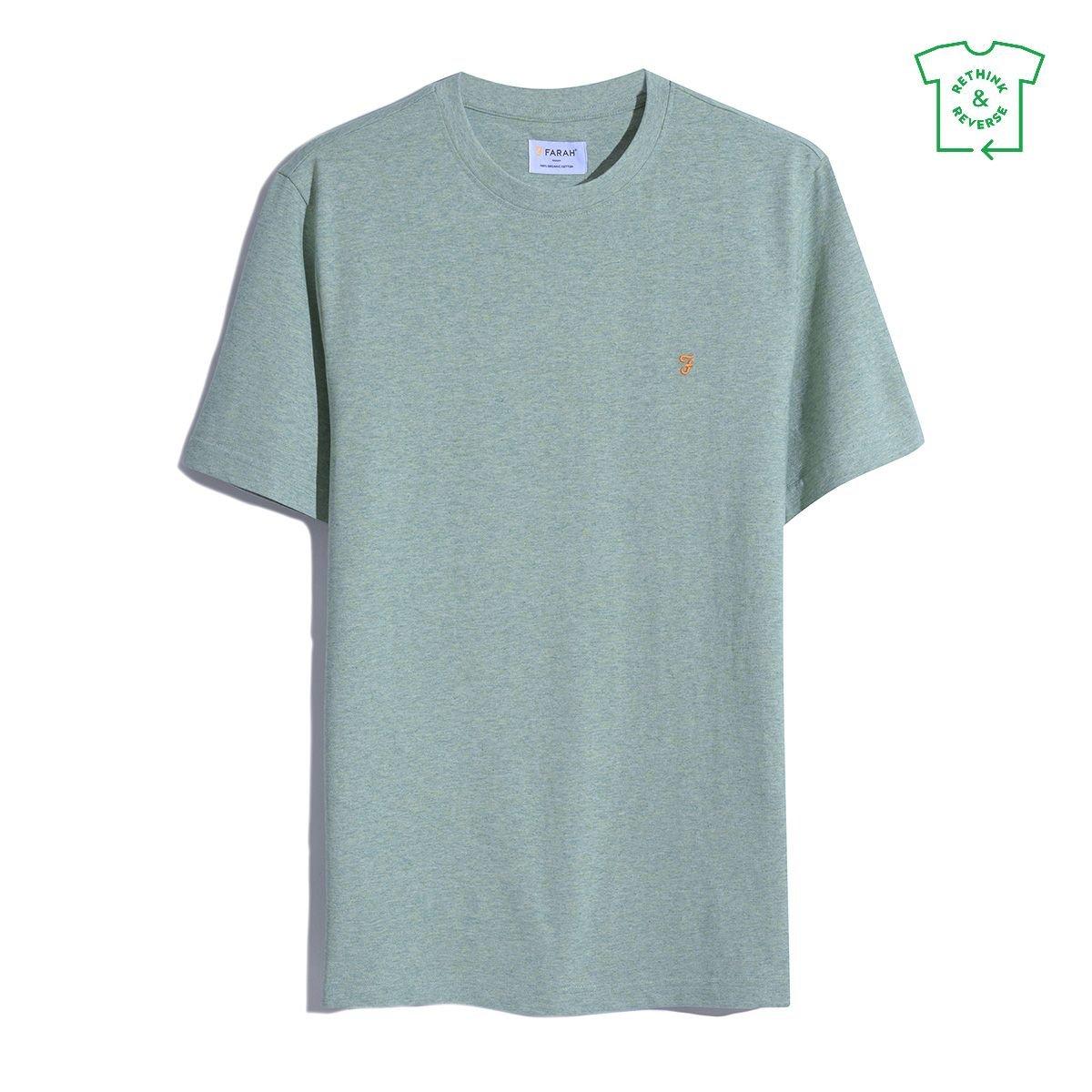 Farah Men's Regular Fit T-Shirt - Green Mist 306 - Large