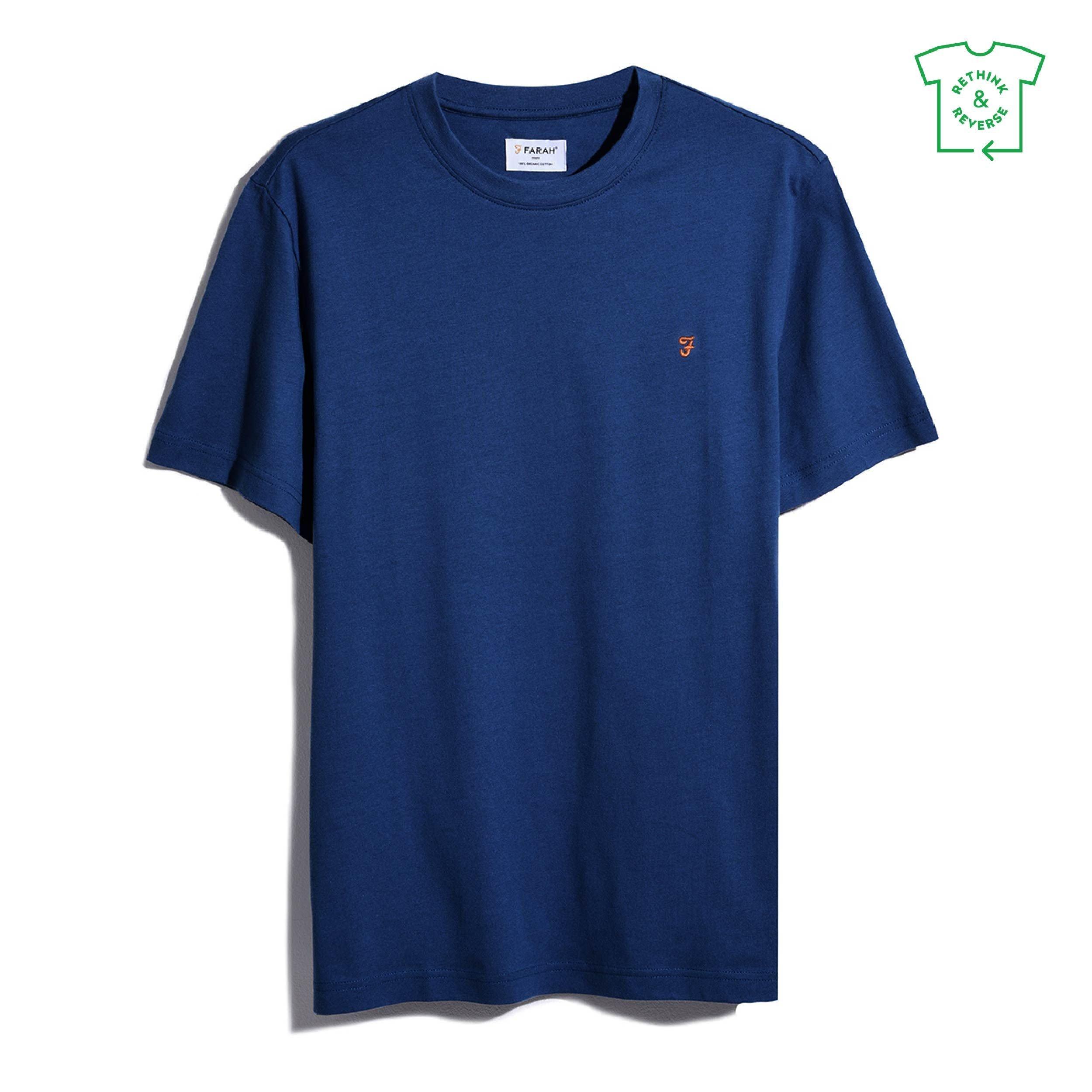 Farah Men's Regular Fit T-Shirt - Blue Peony - Small