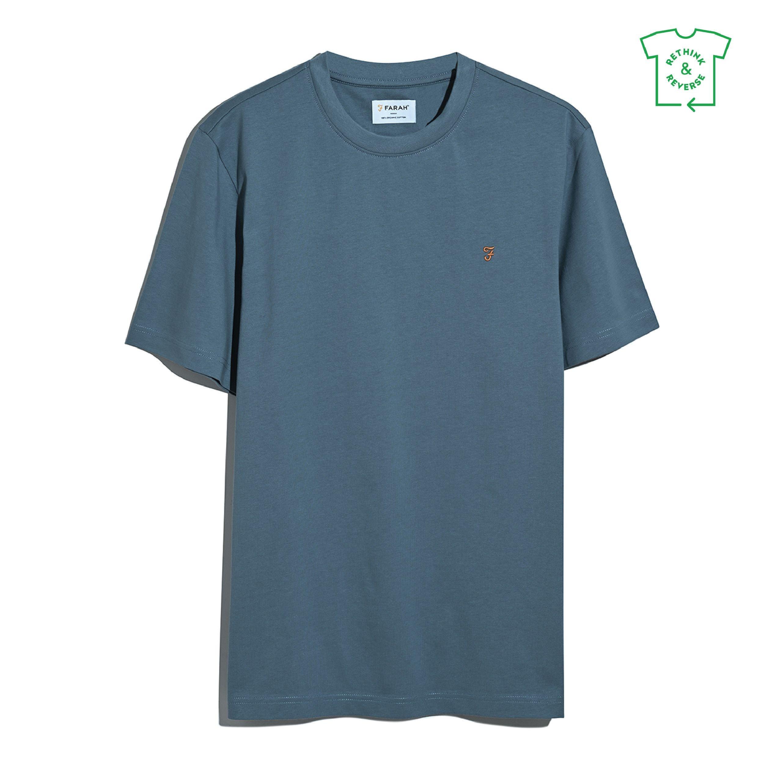 Farah Men's Regular Fit T-Shirt - Chalk Blue 413 - X Large