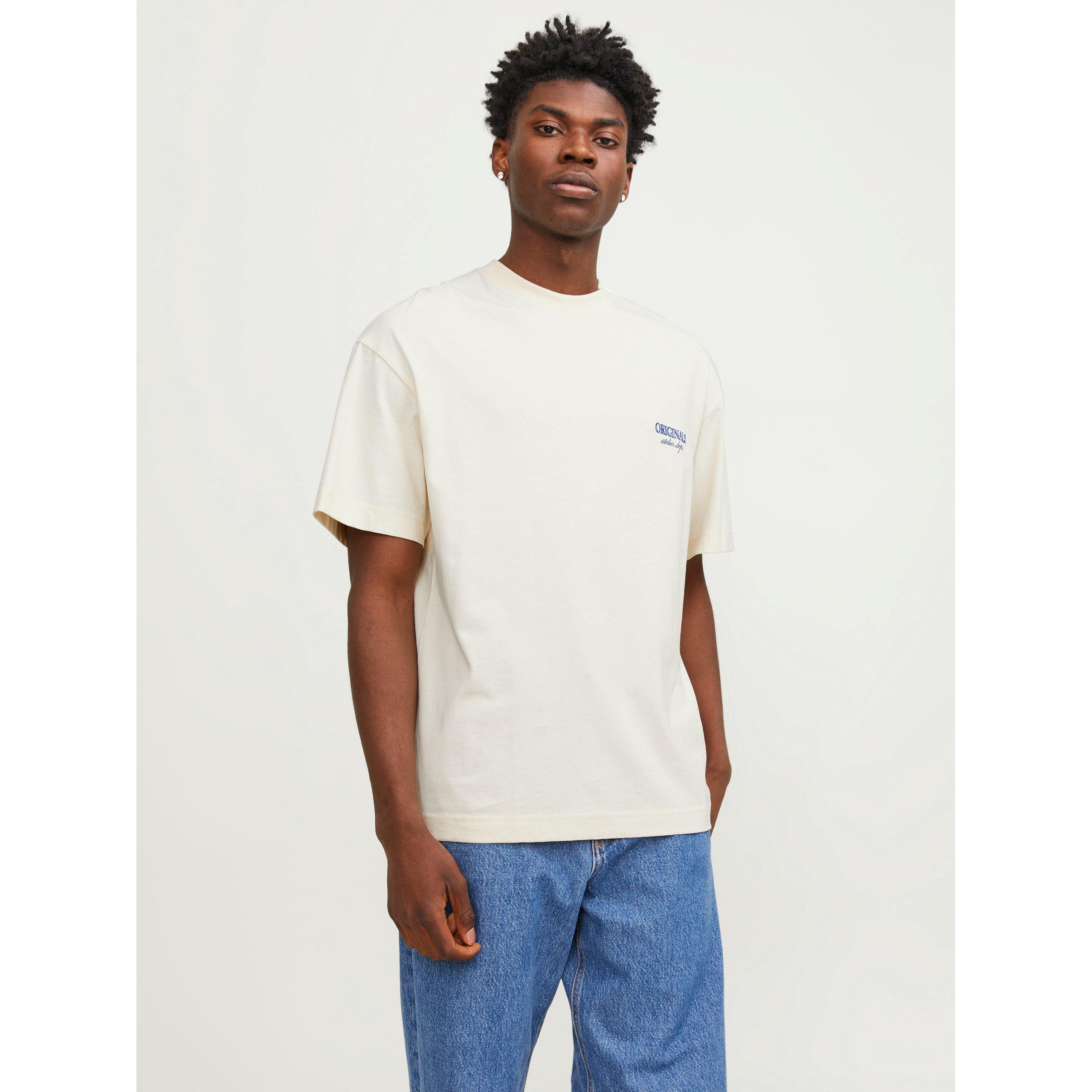 Botercrème - Jack and Jones - Back Graphic Short Sleeve T-Shirt - 1