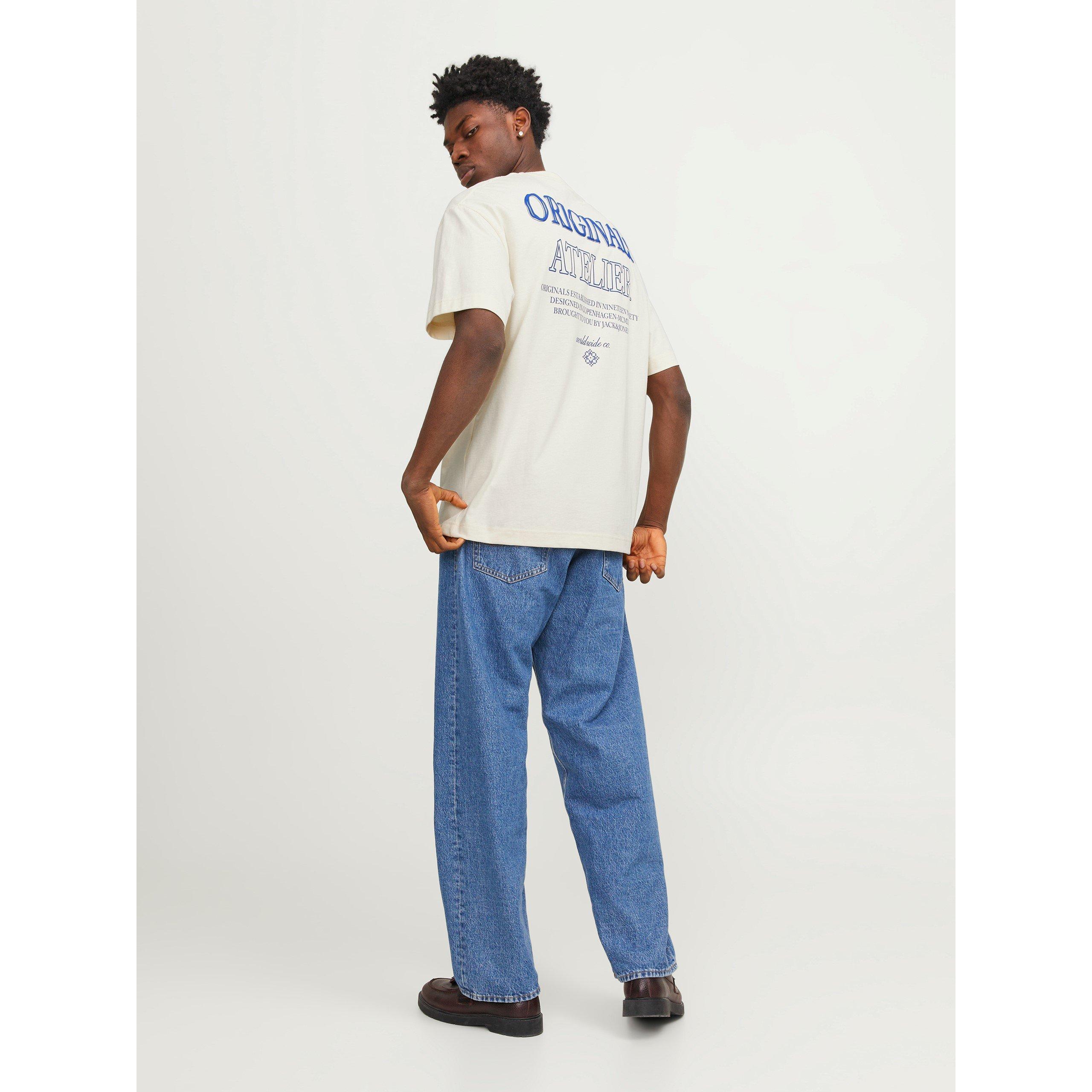 Botercrème - Jack and Jones - Back Graphic Short Sleeve T-Shirt - 3