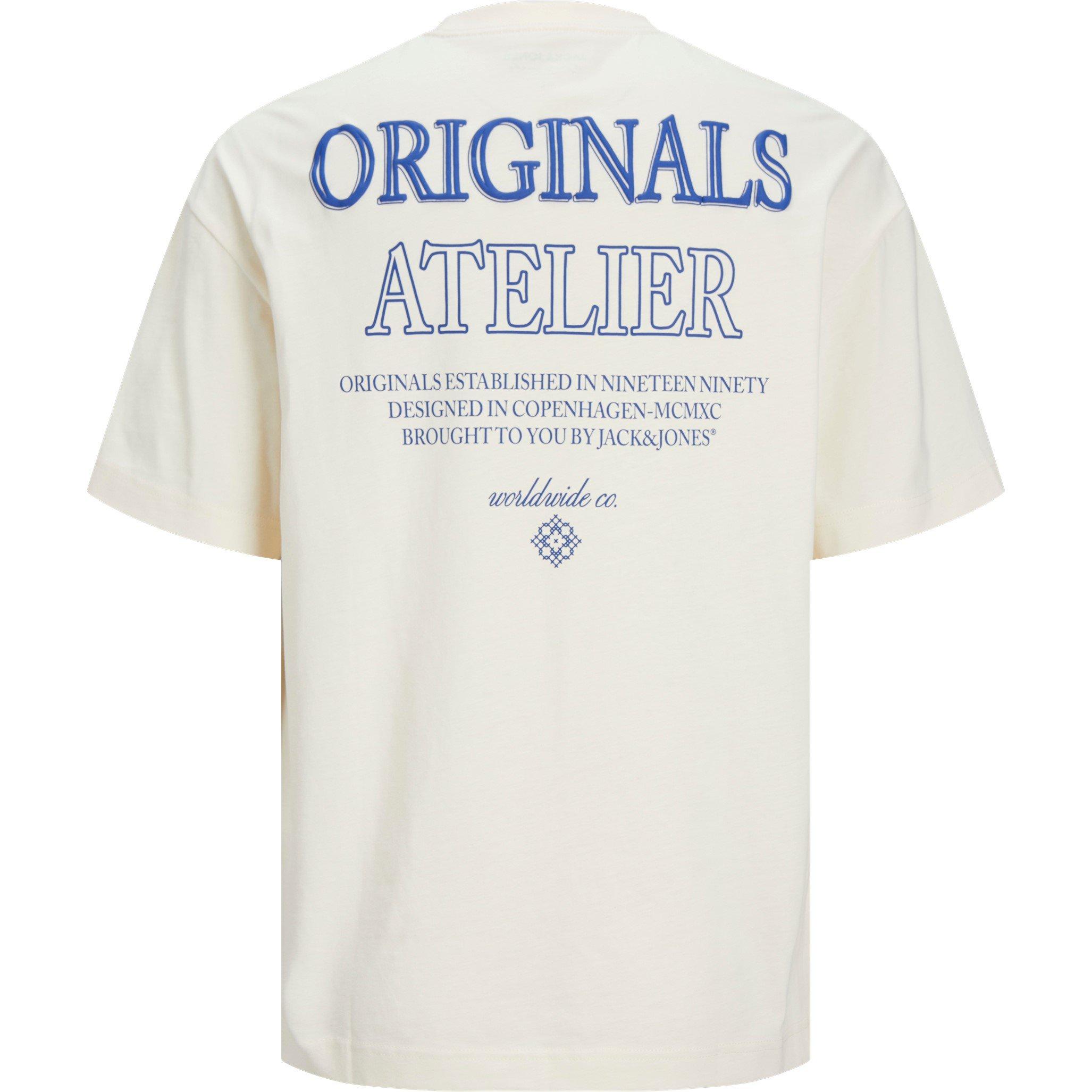 Botercrème - Jack and Jones - Back Graphic Short Sleeve T-Shirt - 8