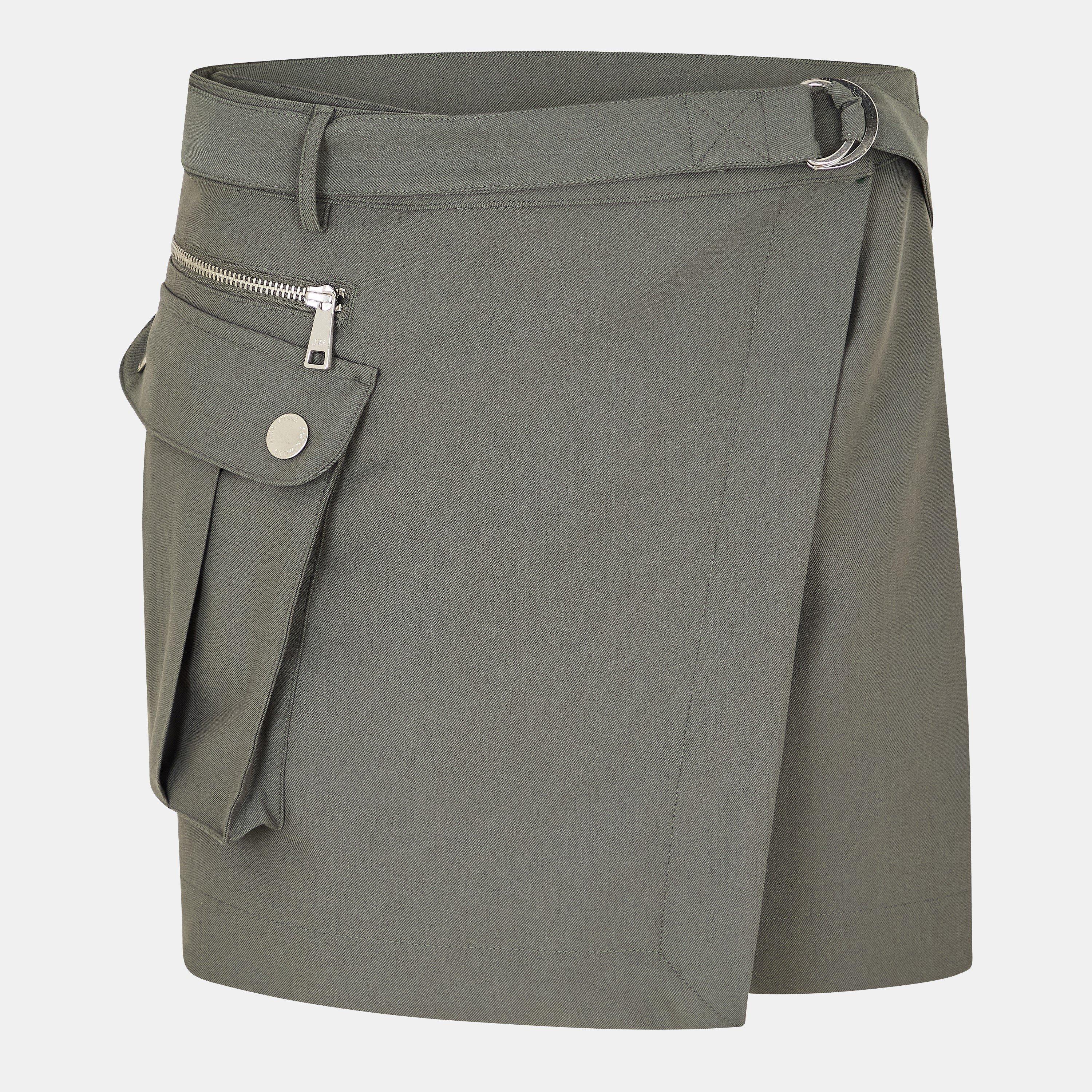 Shark Grey - Jack Wills - Cargo Wrap Skirt - 1