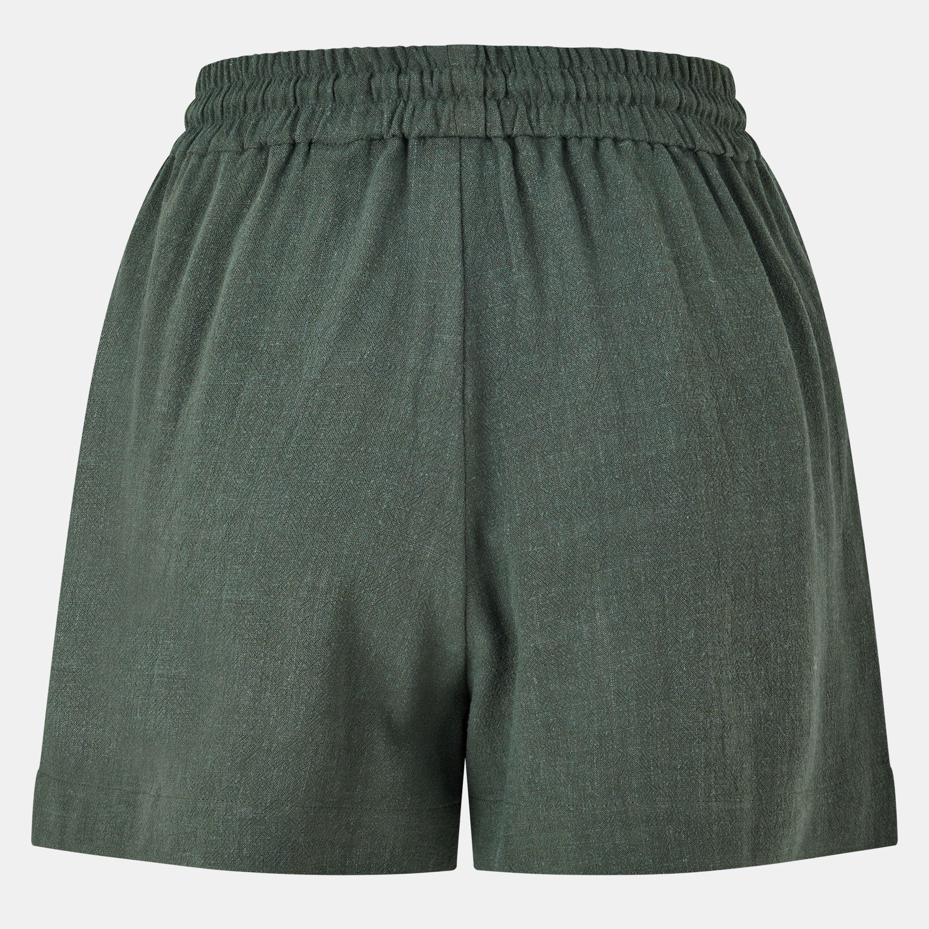 Cáqui - Jack Wills - Linen-Blend Shorts - 2