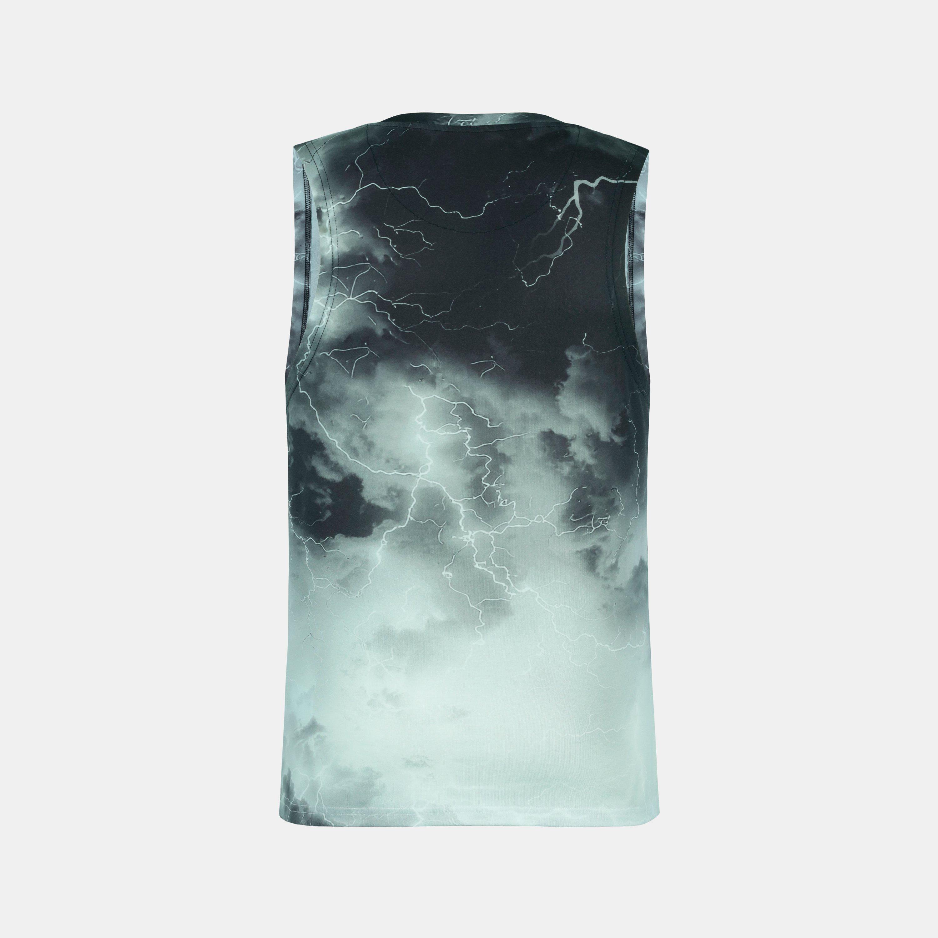 Dunkle Beleuchtung - Firetrap - Men's Sub Lightning Print Cotton Muscle Vest - 3