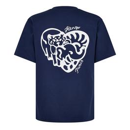 Kenzo Heart Graphic T Shirt