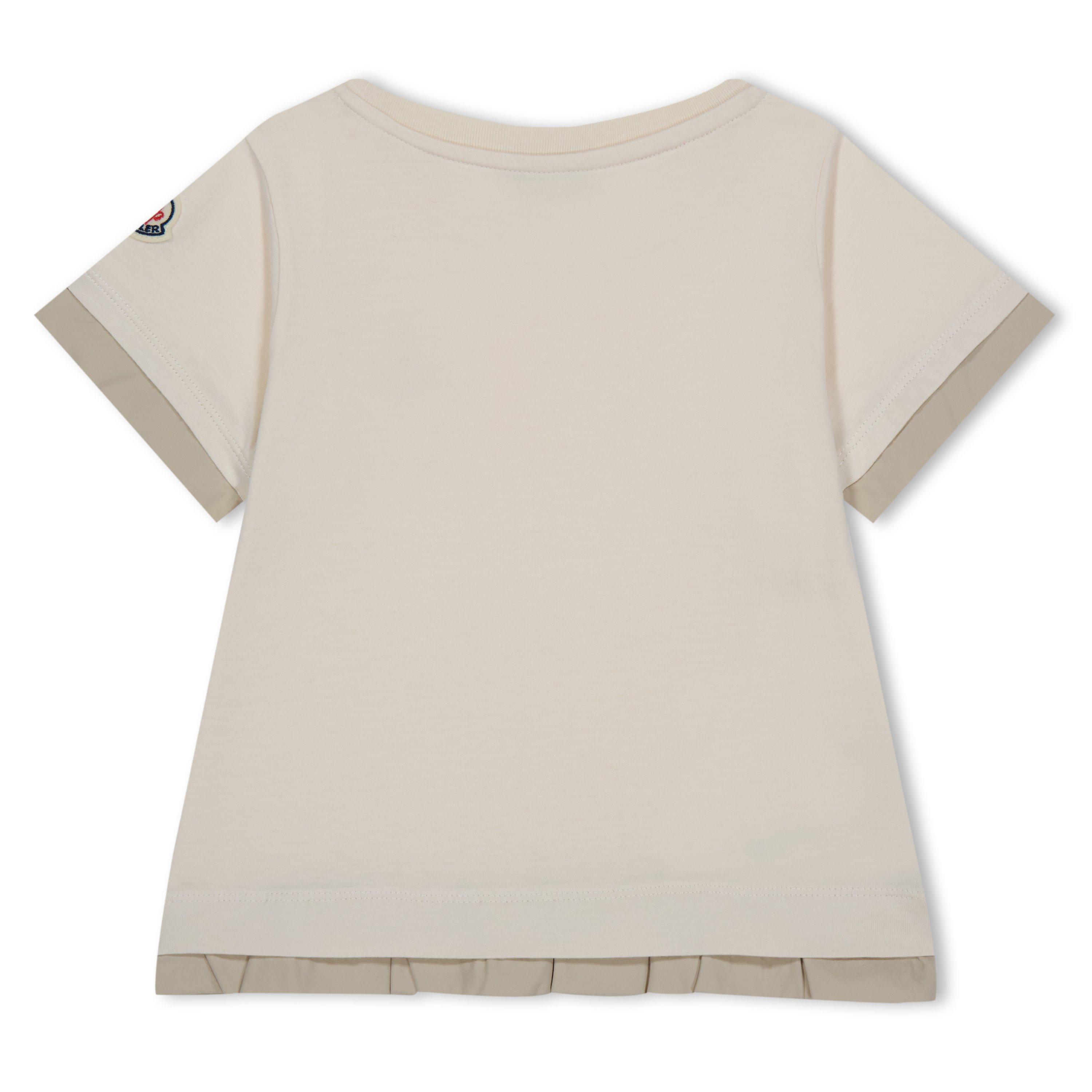 White 050 - Moncler - Ruffled T-Shirt Juniors - 2