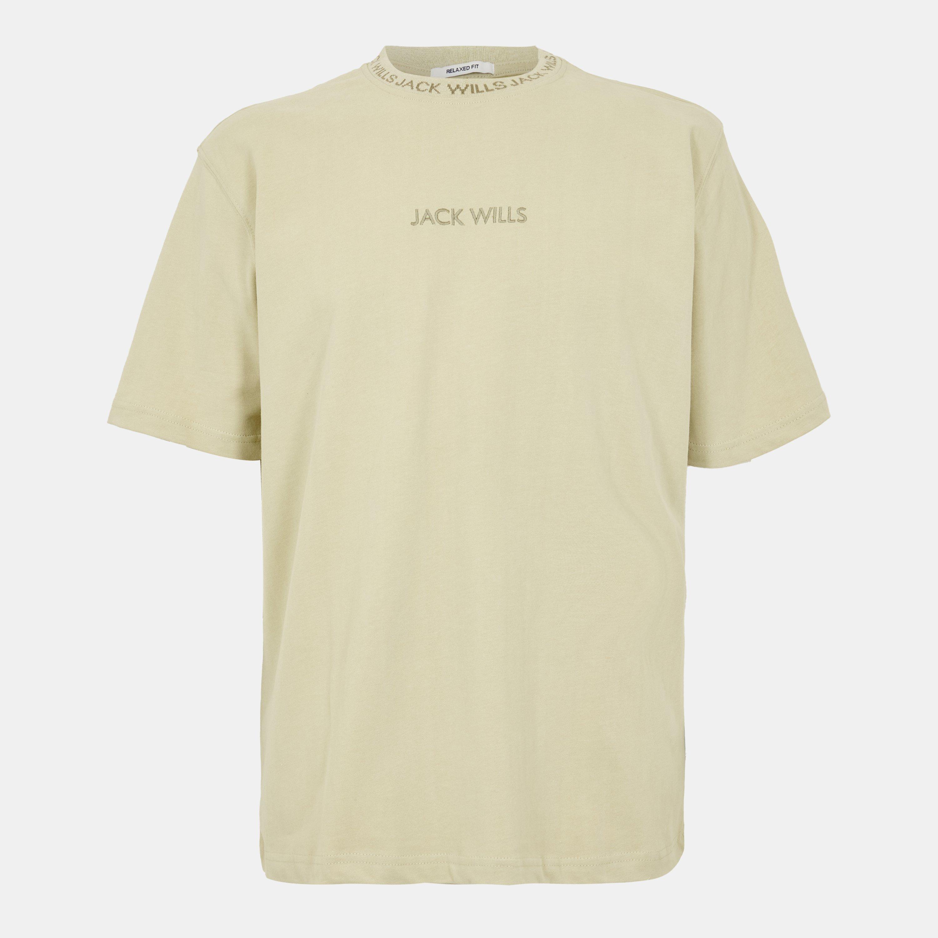 Jack Wills Men's Jacquard T-Shirt - Pistachio - S