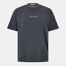 Jack Wills Jacquard T-Shirt Mens