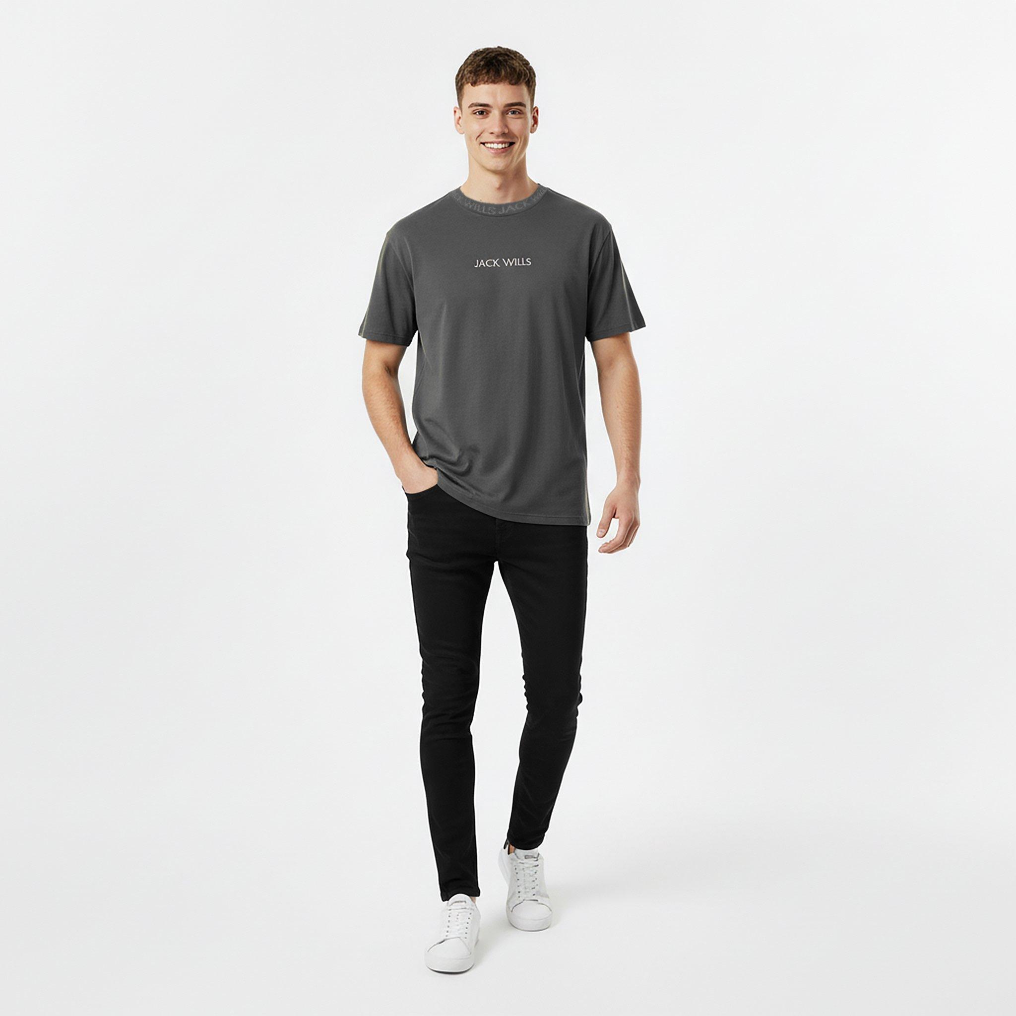 Slate - Jack Wills - Jacquard T-Shirt Mens - 5