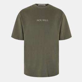 Jack Wills Jacquard T-Shirt Mens