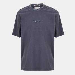 Jack Wills Jacquard T-Shirt Mens