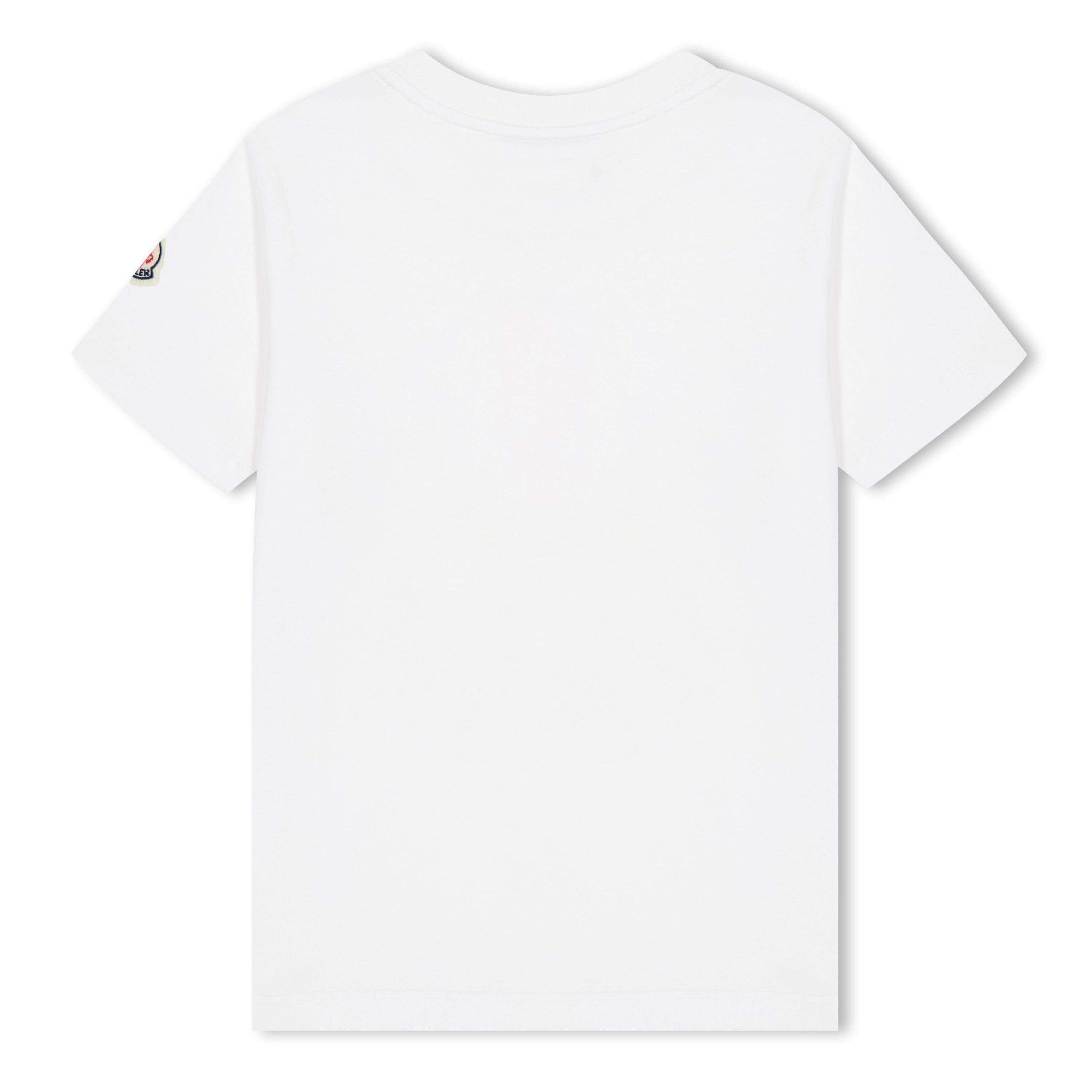 White 002 - Moncler - Scribble Short-Sleeve T-Shirt - 2