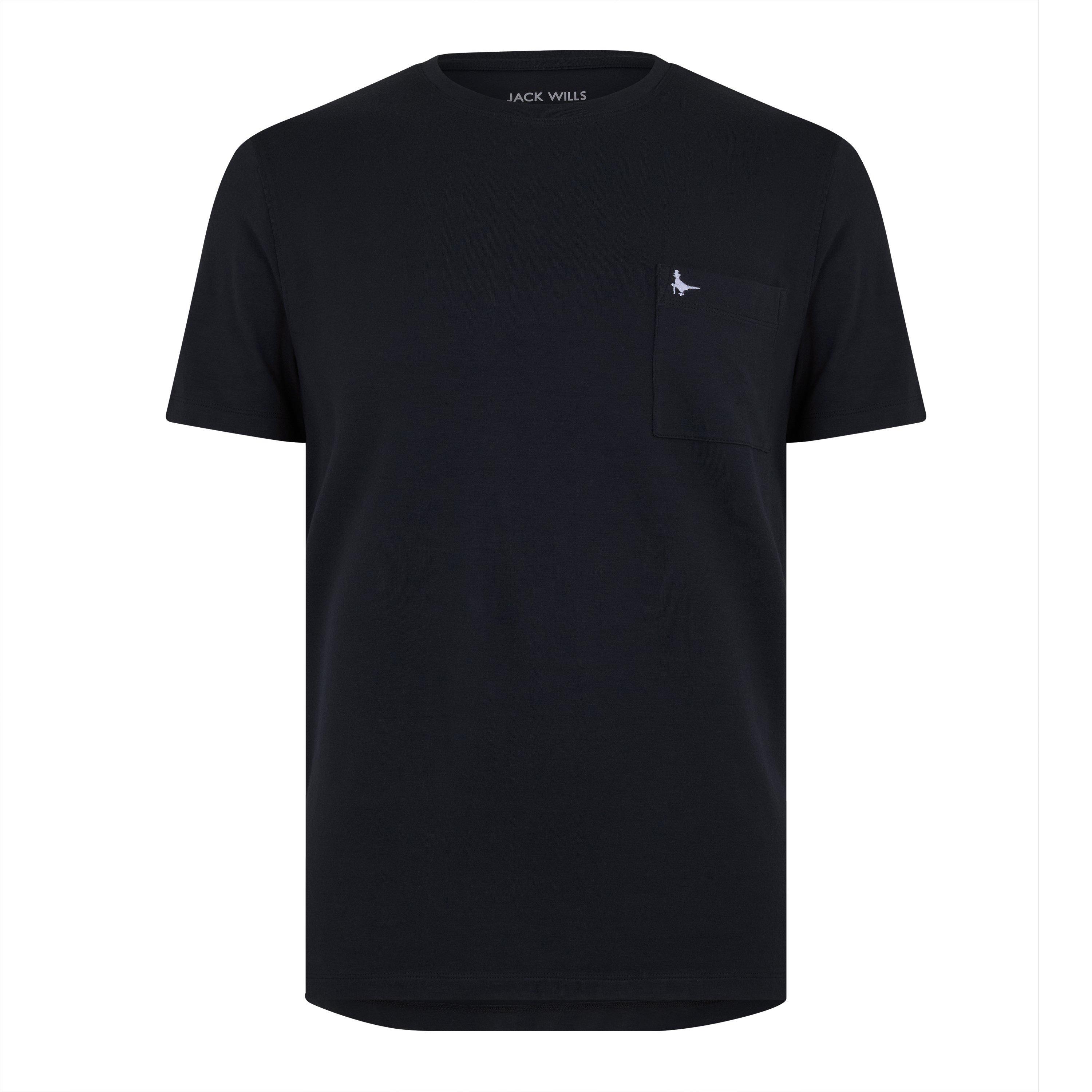 Washed Black - Jack Wills - Men's JW Lounge Pyjama Short Sleeve Top - 5