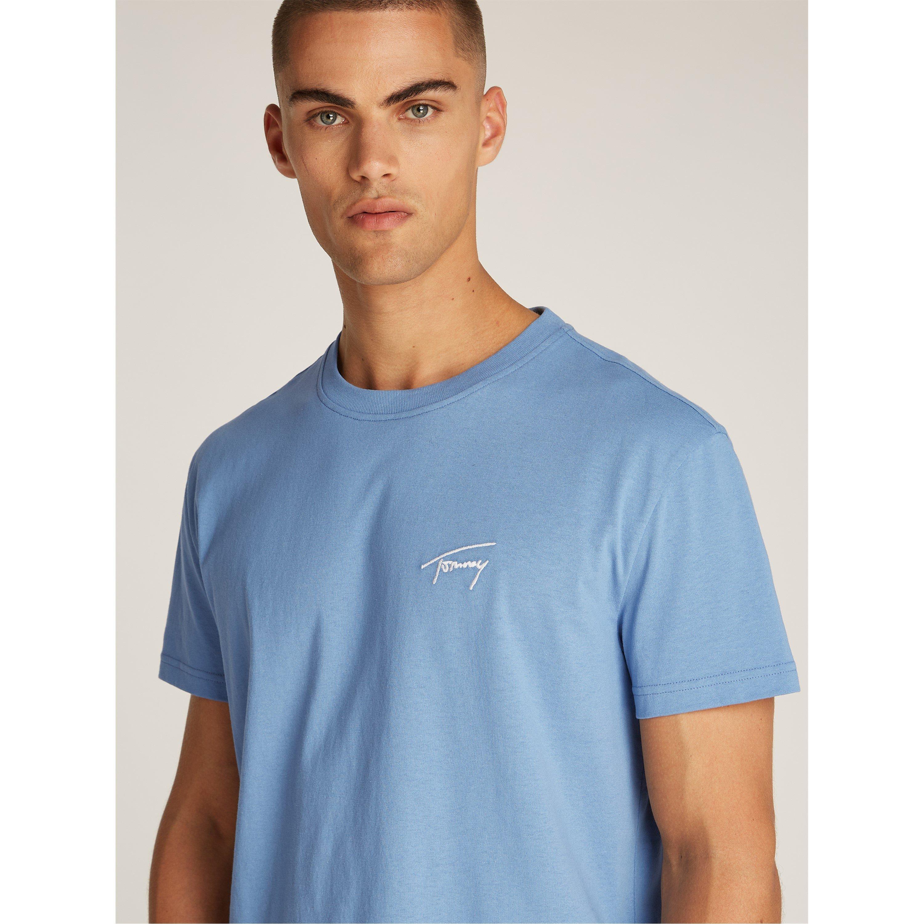 Colorado Blue - Tommy Jeans - Men's TJM Signature Regular Fit T-Shirt - 3