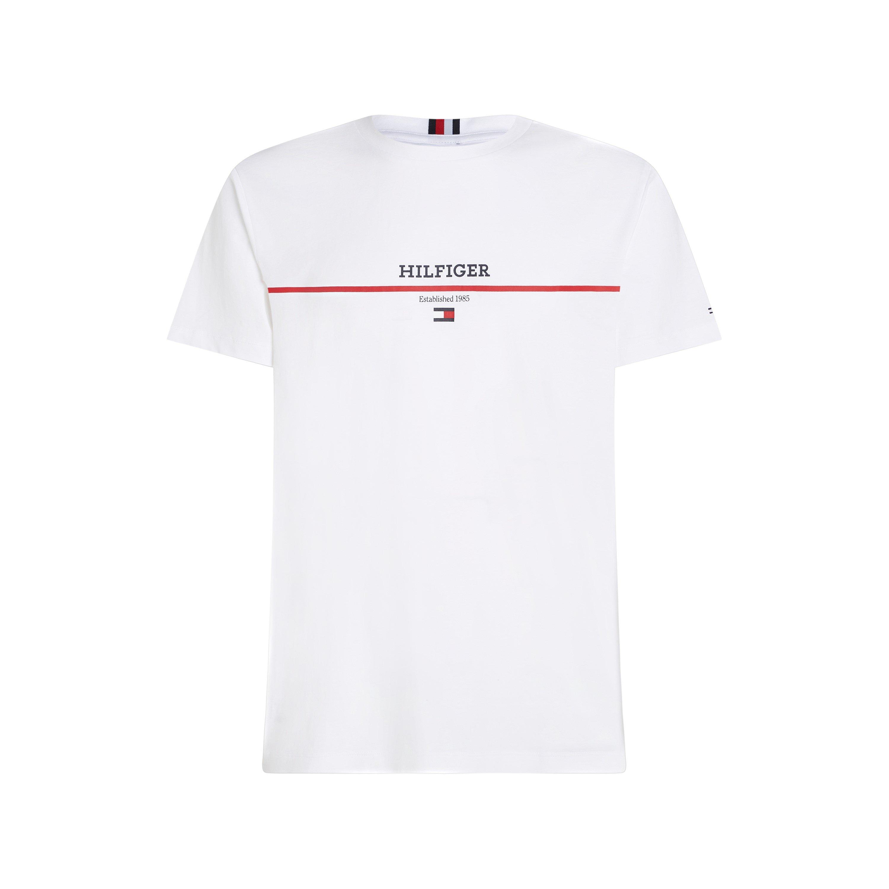 White - Tommy Hilfiger - Cotton Logo T-shirt - 5
