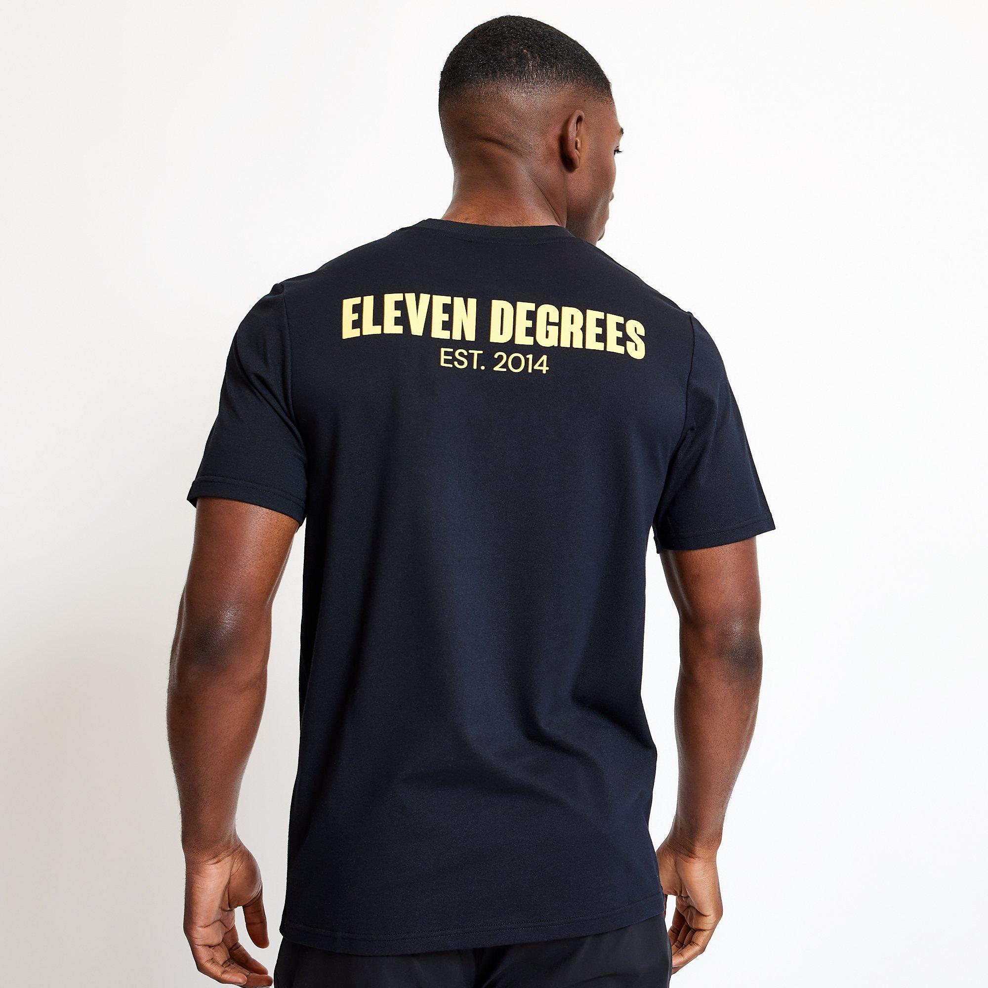 Zwart - 11 Degrees - Pique T-Shirt - 3