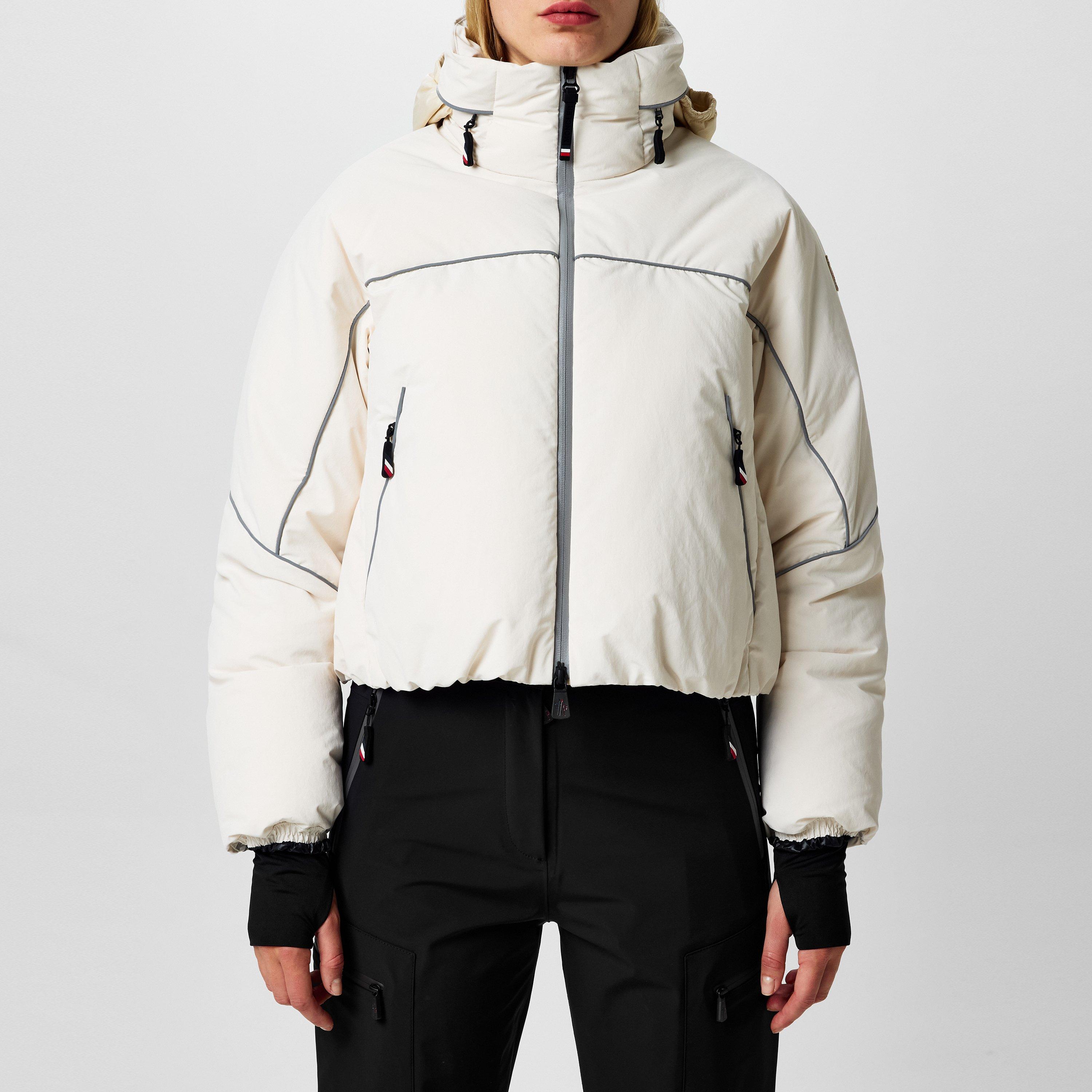 Cream 050 - Moncler Grenoble - Women's Klais Water Resistant Windproof Down Short Puffer Jacket - 1