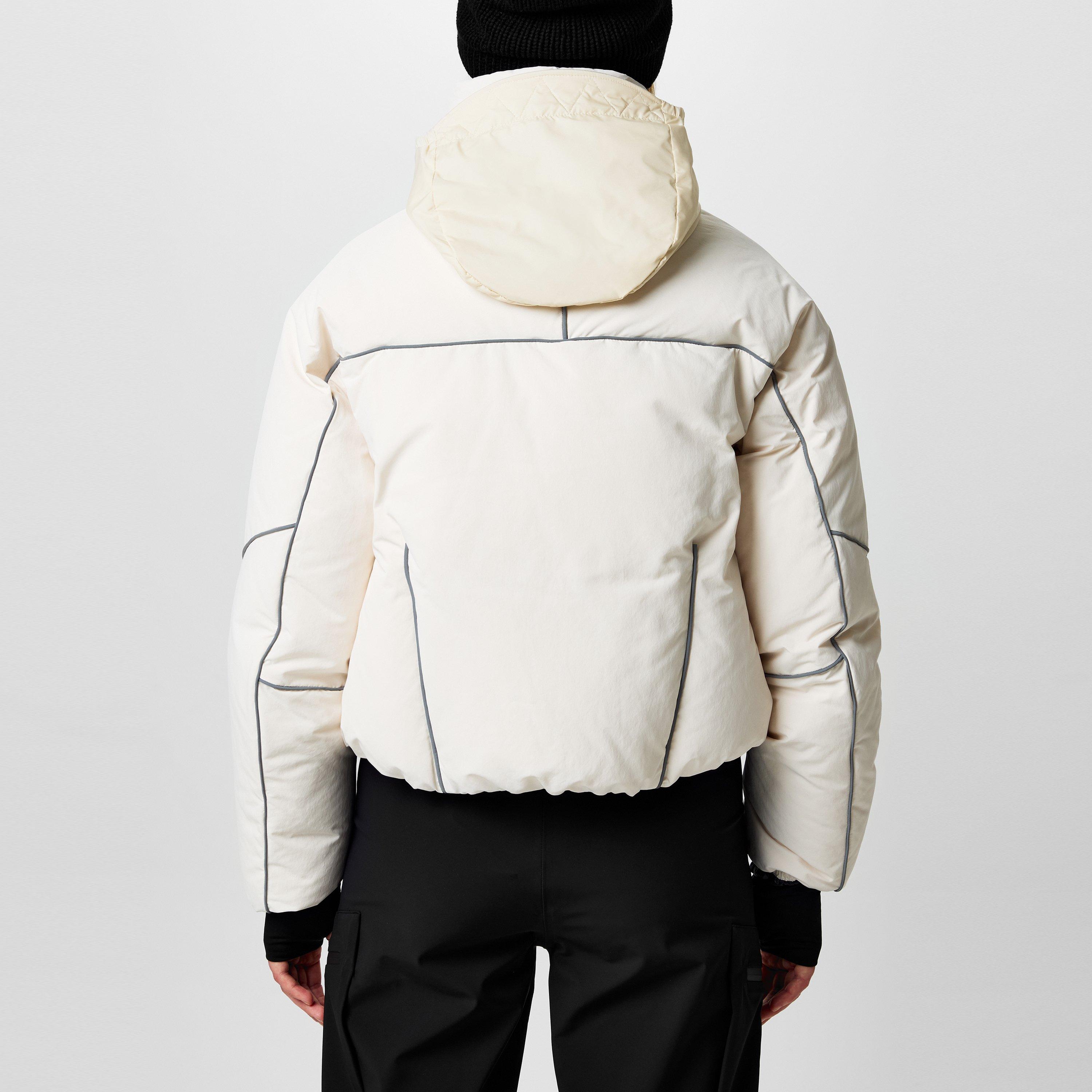 Cream 050 - Moncler Grenoble - Women's Klais Water Resistant Windproof Down Short Puffer Jacket - 3