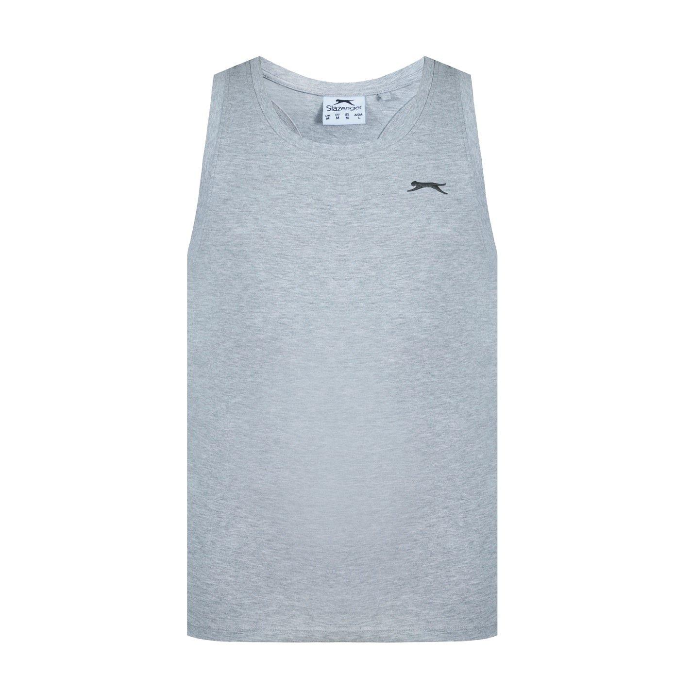 Slazenger Men's Muscle Vest - Grey Marl - 4XL