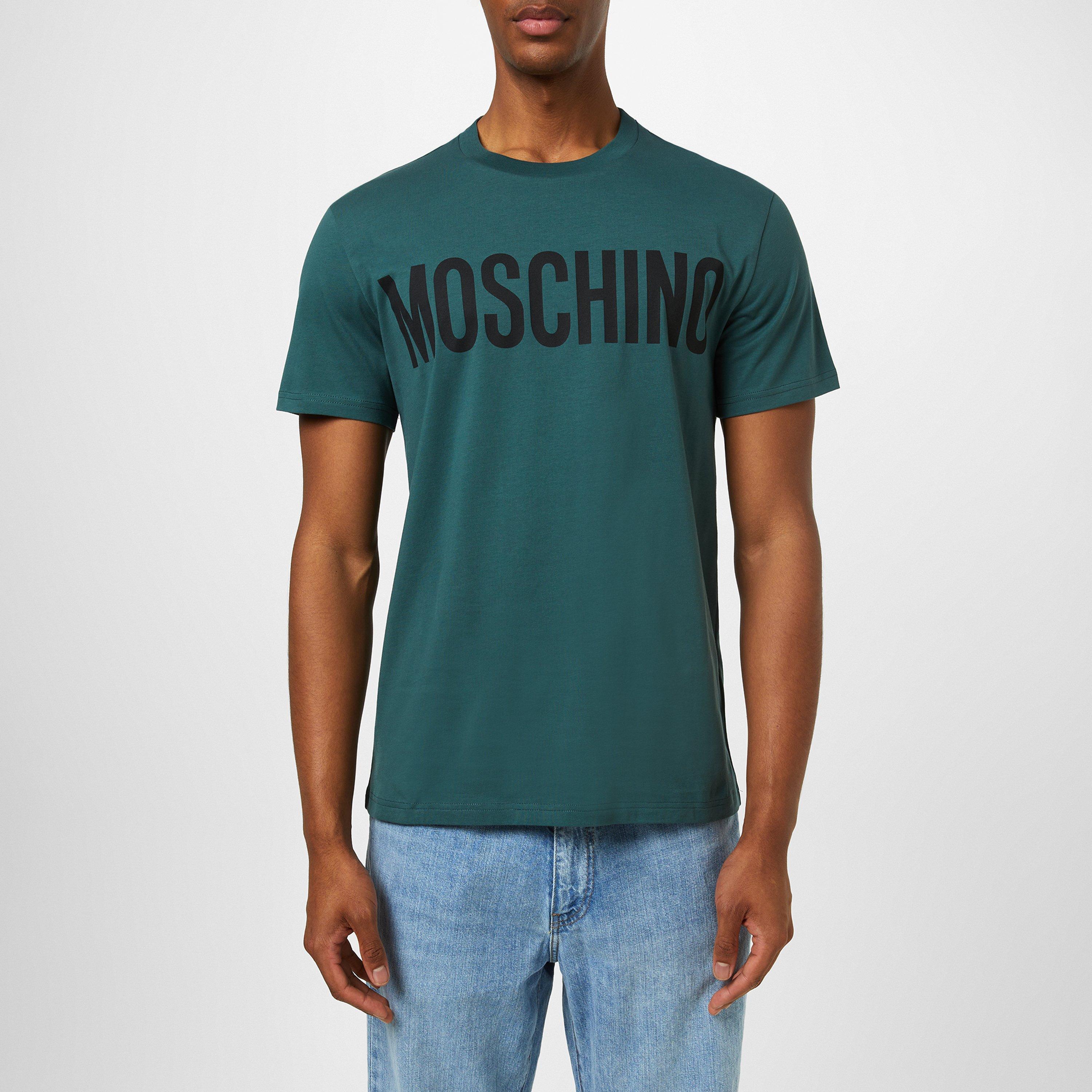 Fantasy Green - Moschino - Men's Logo Regular Fit T-Shirt - 1